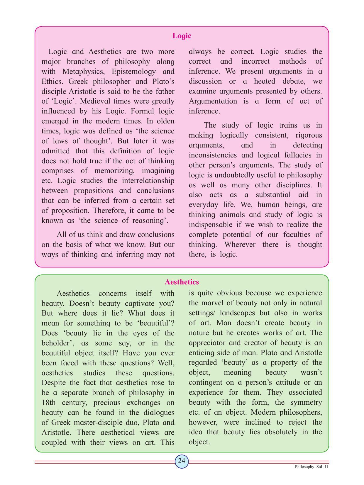 Maharashtra Board Class 11 Philosophy Textbook - Page 34