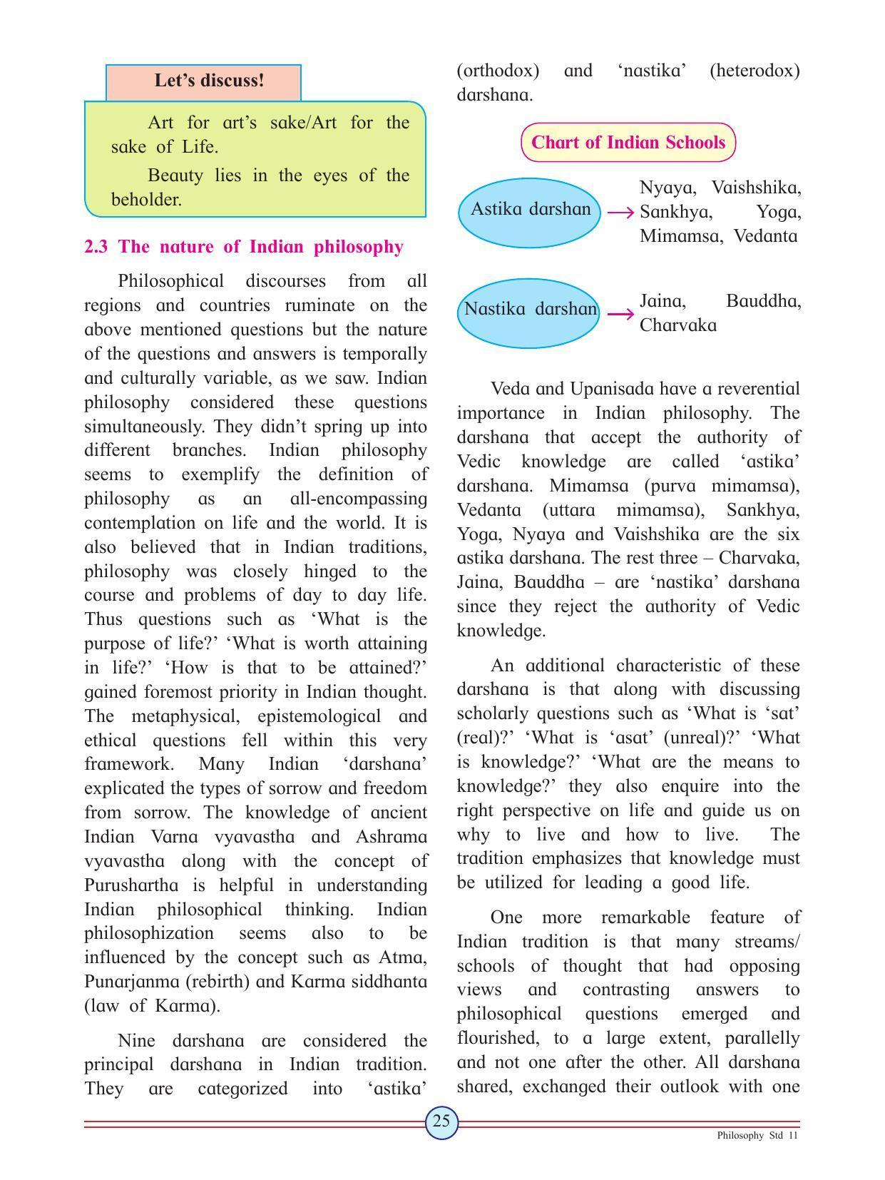 Maharashtra Board Class 11 Philosophy Textbook - Page 35