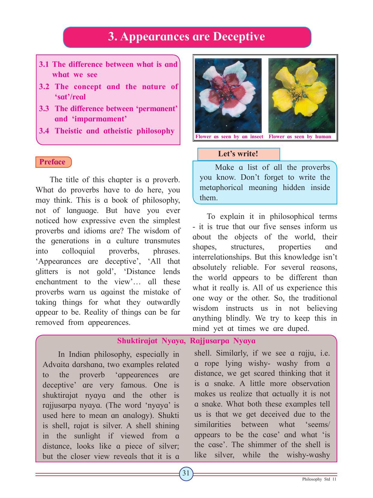 Maharashtra Board Class 11 Philosophy Textbook - Page 41