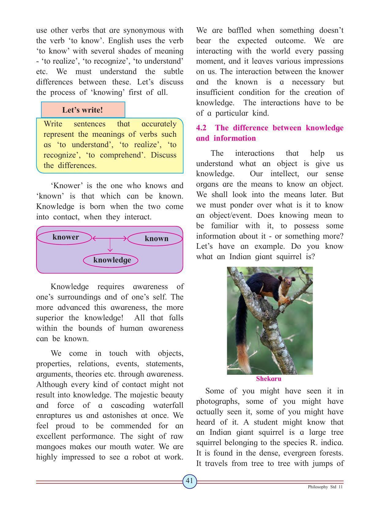 Maharashtra Board Class 11 Philosophy Textbook - Page 51
