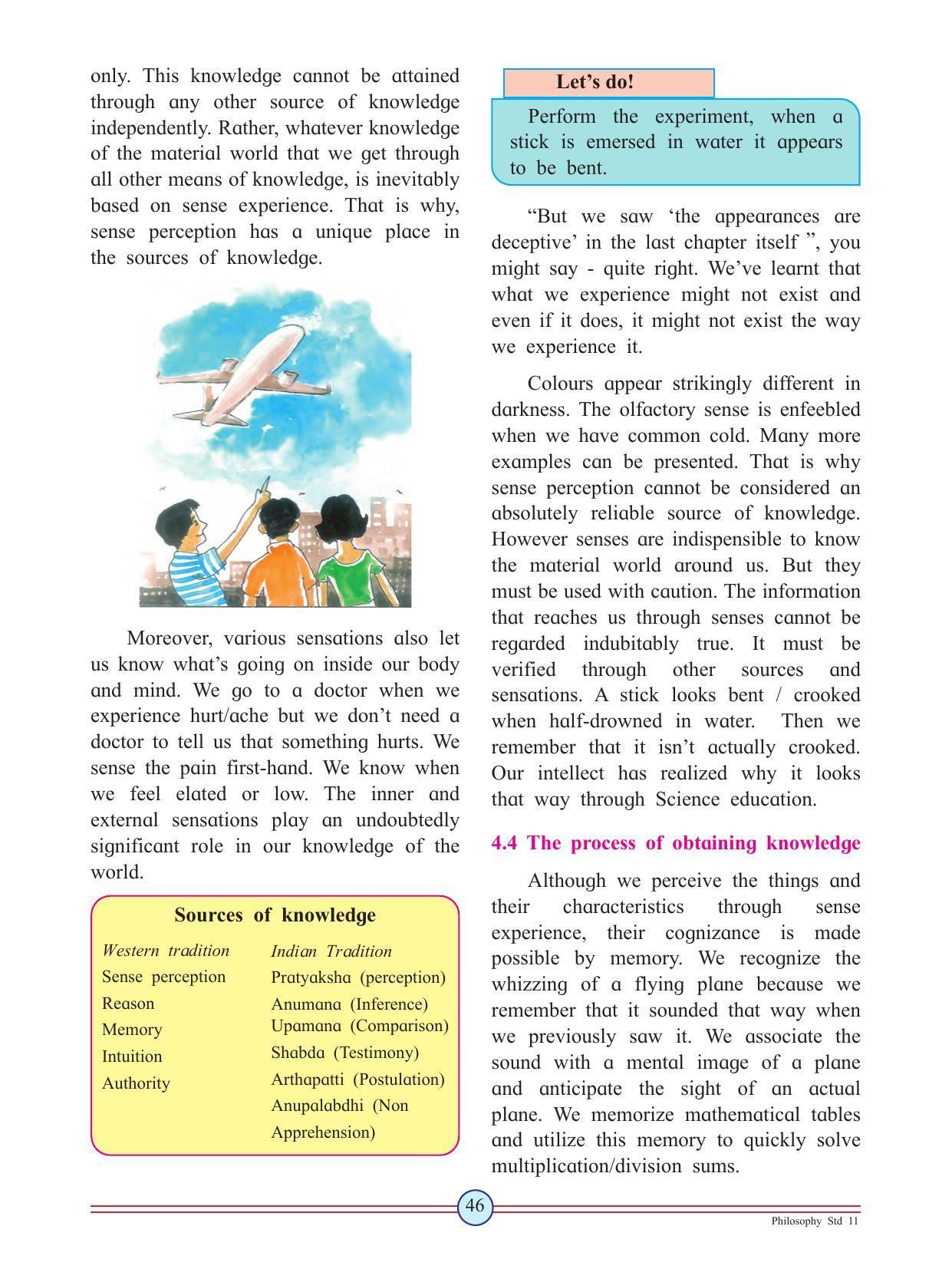 Maharashtra Board Class 11 Philosophy Textbook - Page 56