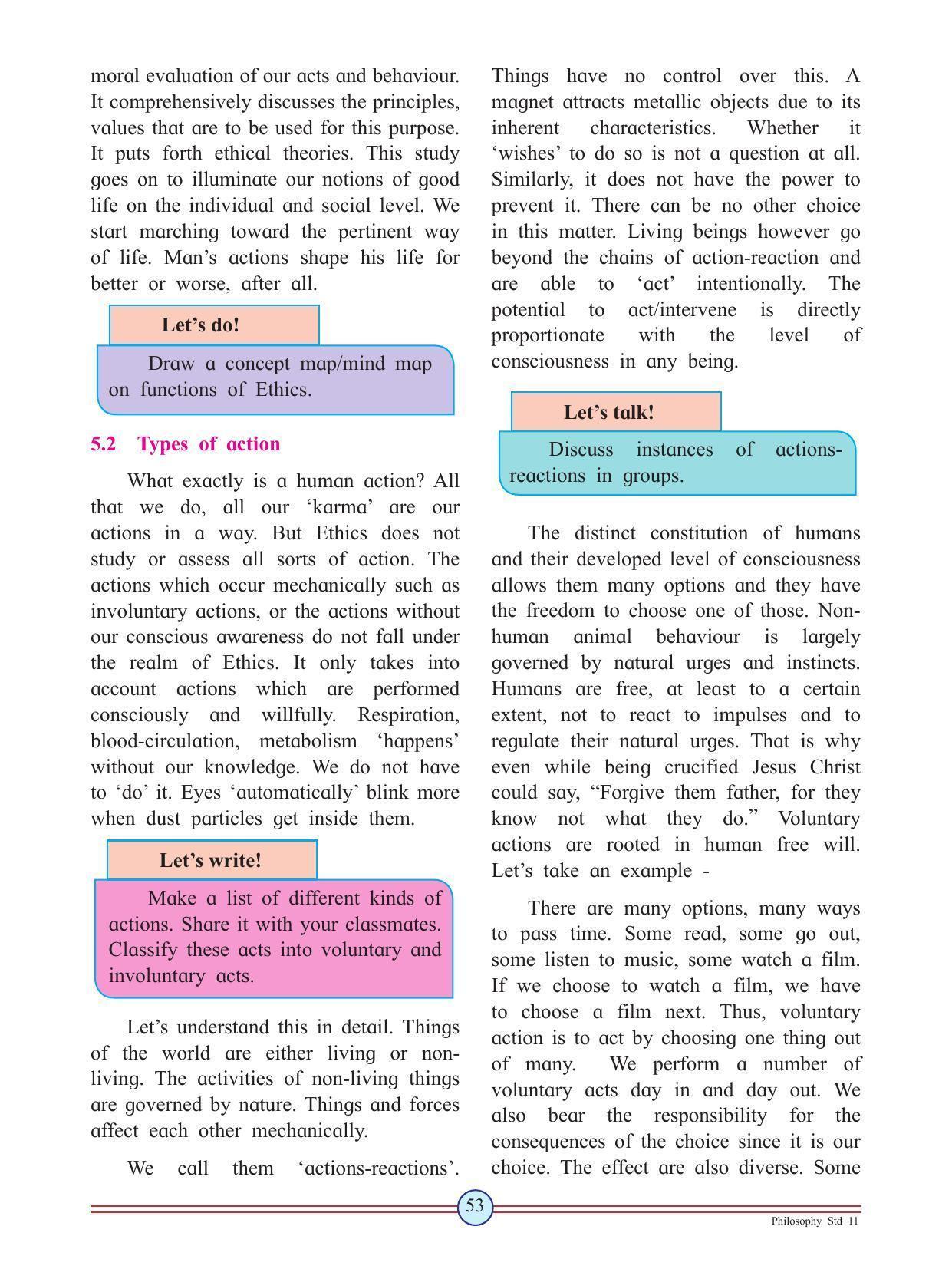 Maharashtra Board Class 11 Philosophy Textbook - Page 63