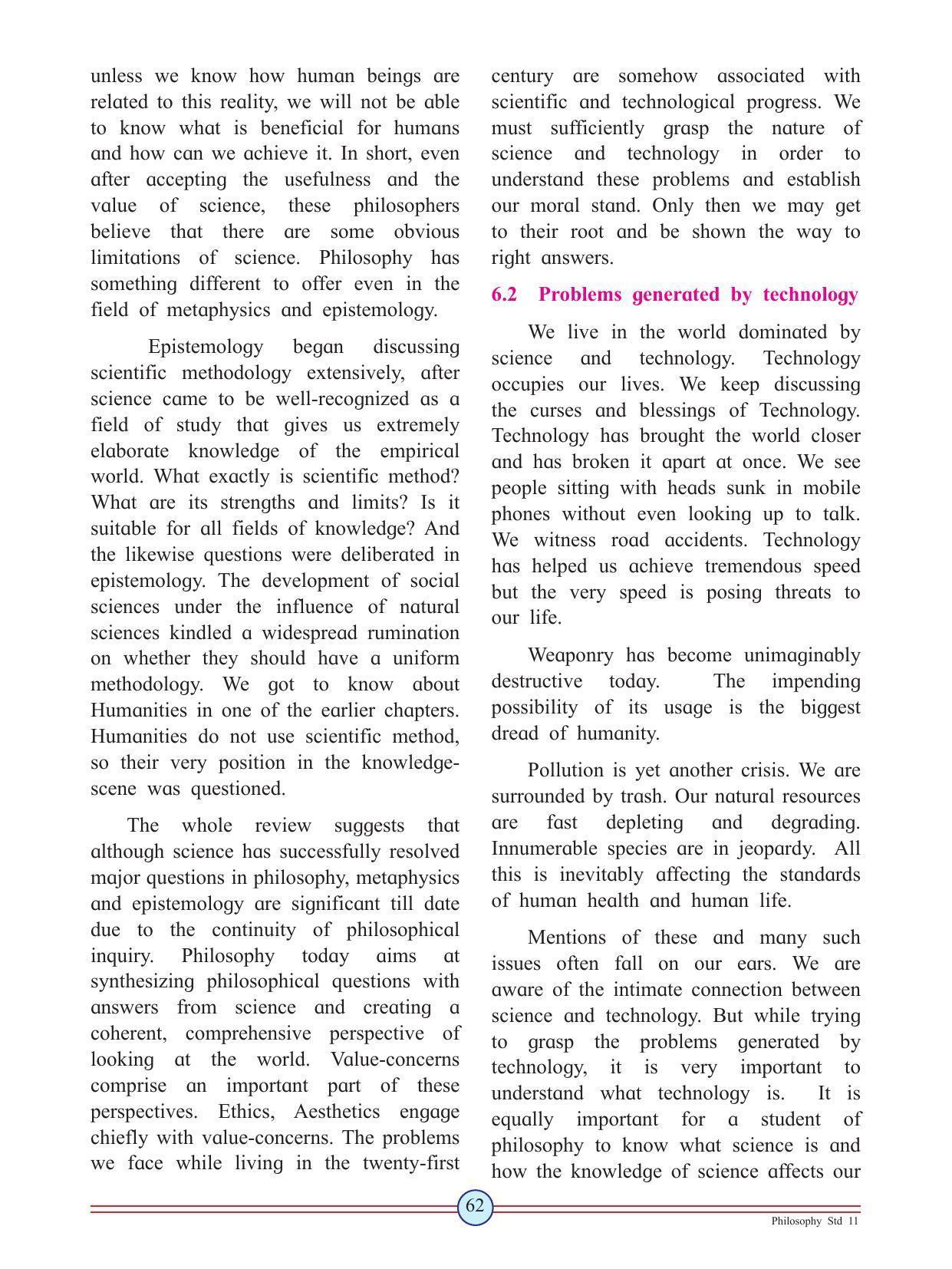 Maharashtra Board Class 11 Philosophy Textbook - Page 72
