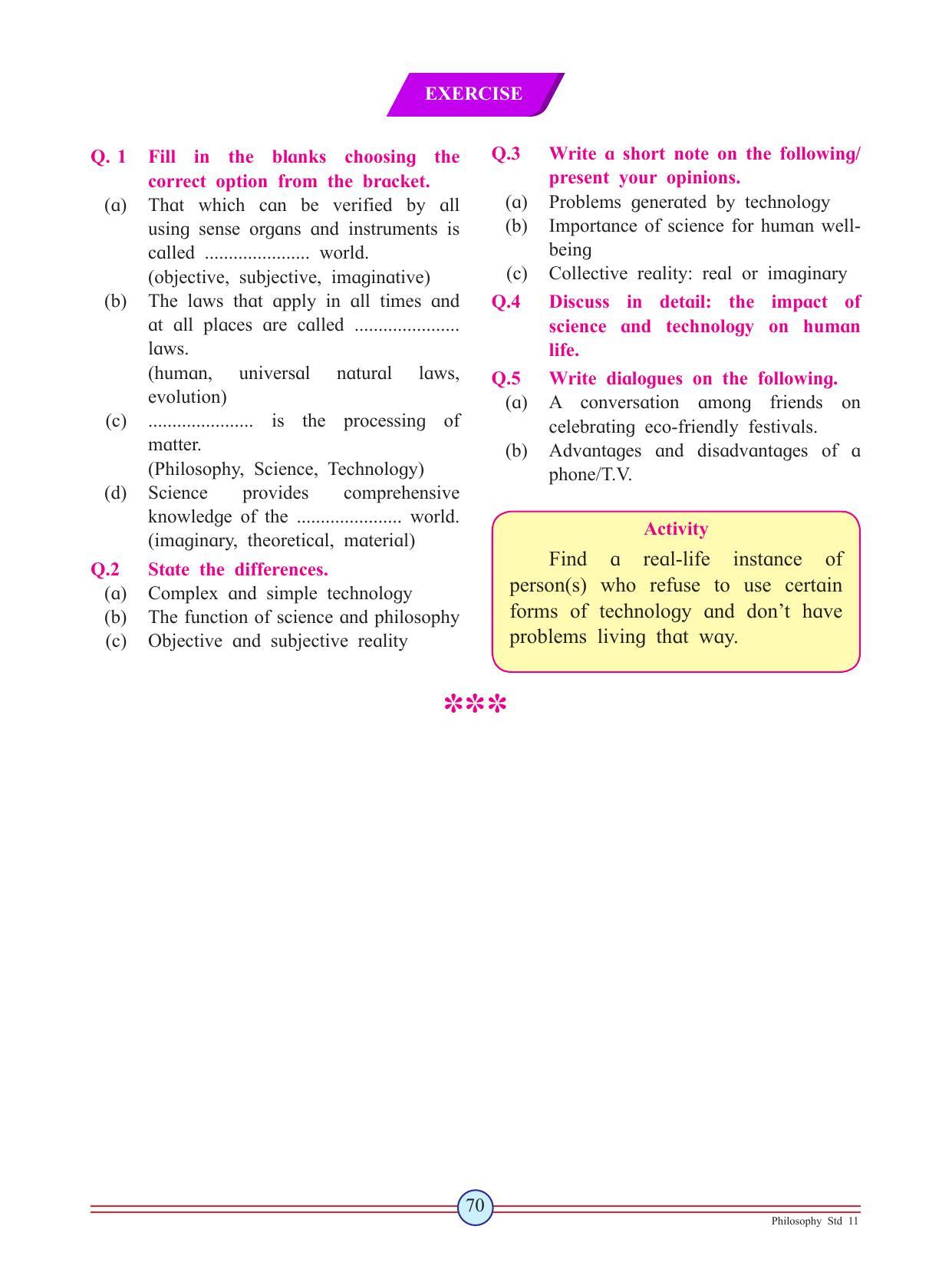 Maharashtra Board Class 11 Philosophy Textbook - Page 80