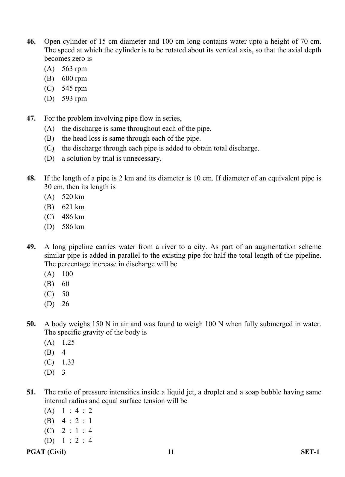 OJEE PGAT 2013 Civil Set 1 Question Paper - Page 10