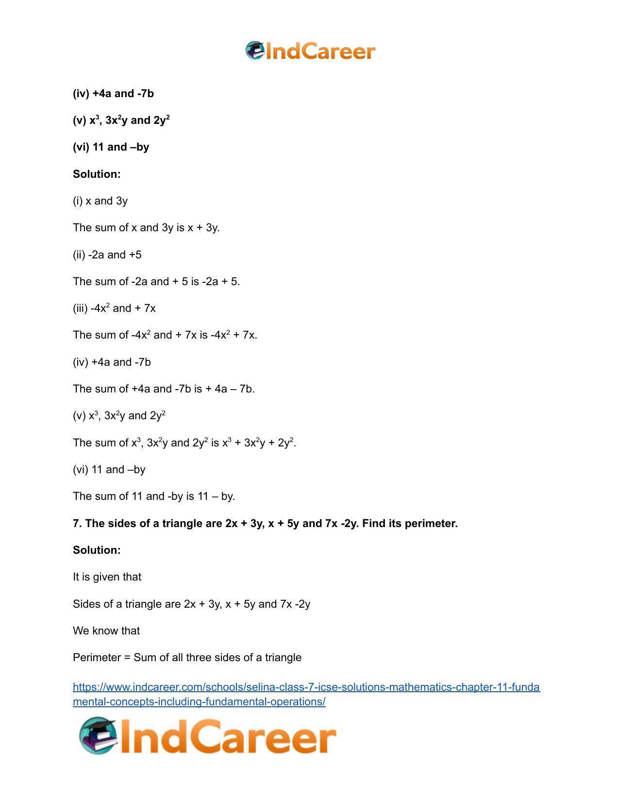 Selina Class 7 ICSE Solutions Mathematics : Chapter 11- Fundamental Concepts (Including Fundamental Operations) - Page 16