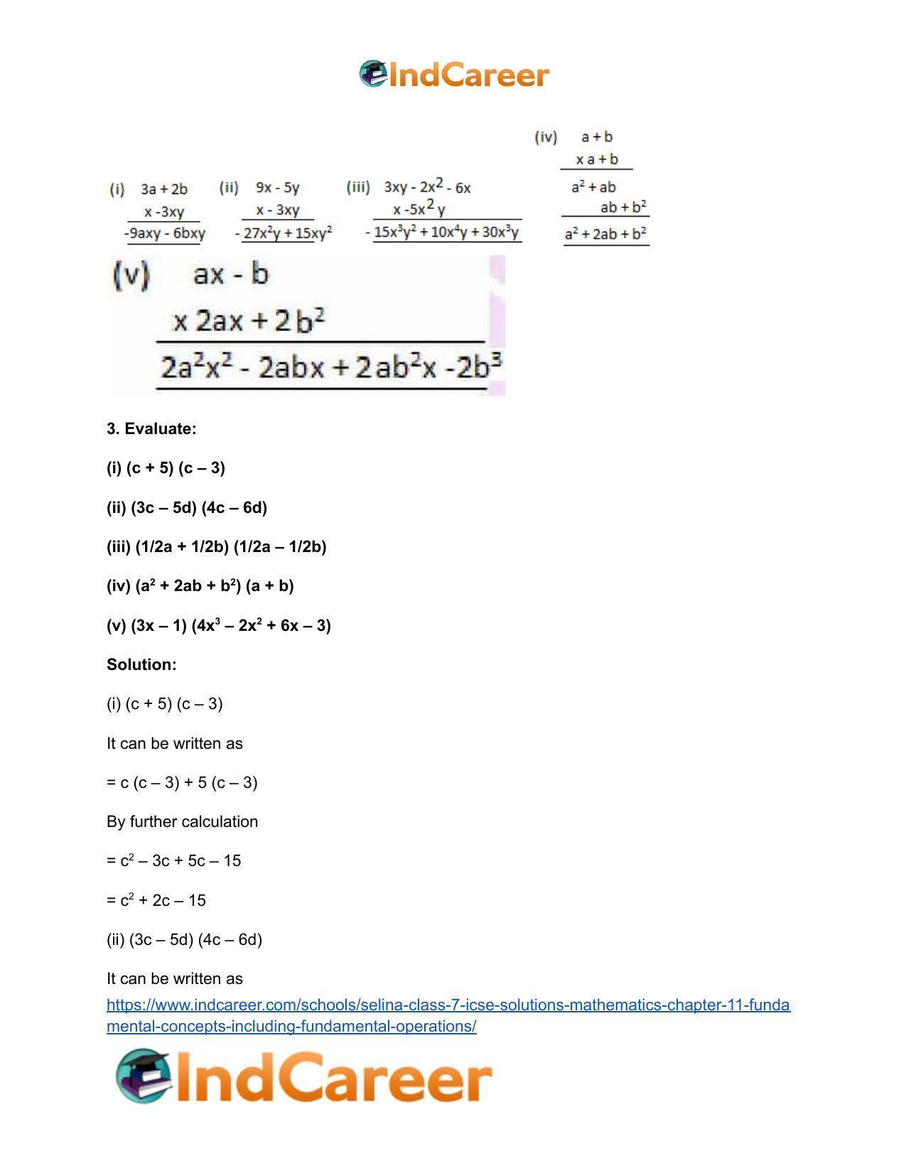 Selina Class 7 ICSE Solutions Mathematics : Chapter 11- Fundamental Concepts (Including Fundamental Operations) - Page 26