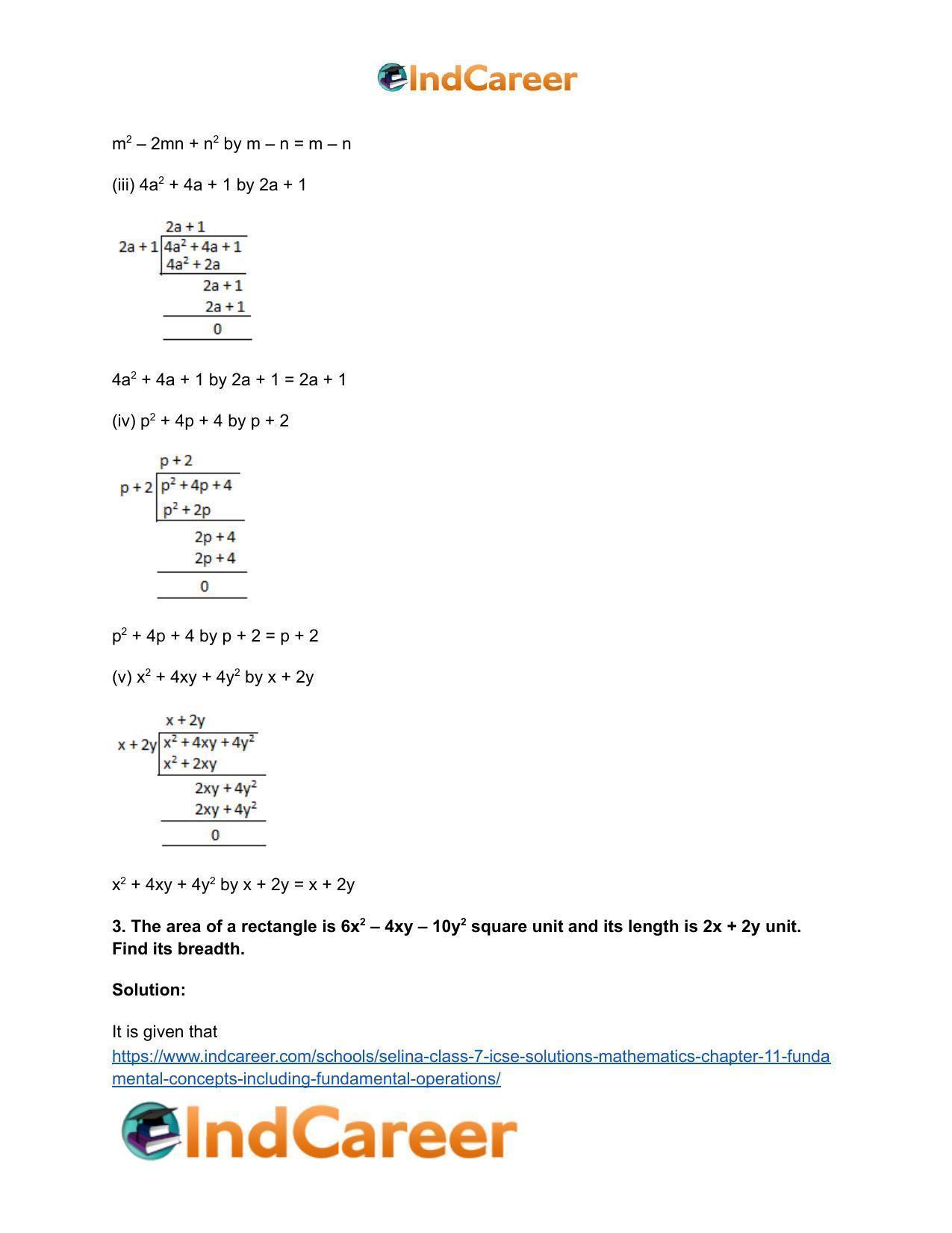 Selina Class 7 ICSE Solutions Mathematics : Chapter 11- Fundamental Concepts (Including Fundamental Operations) - Page 38