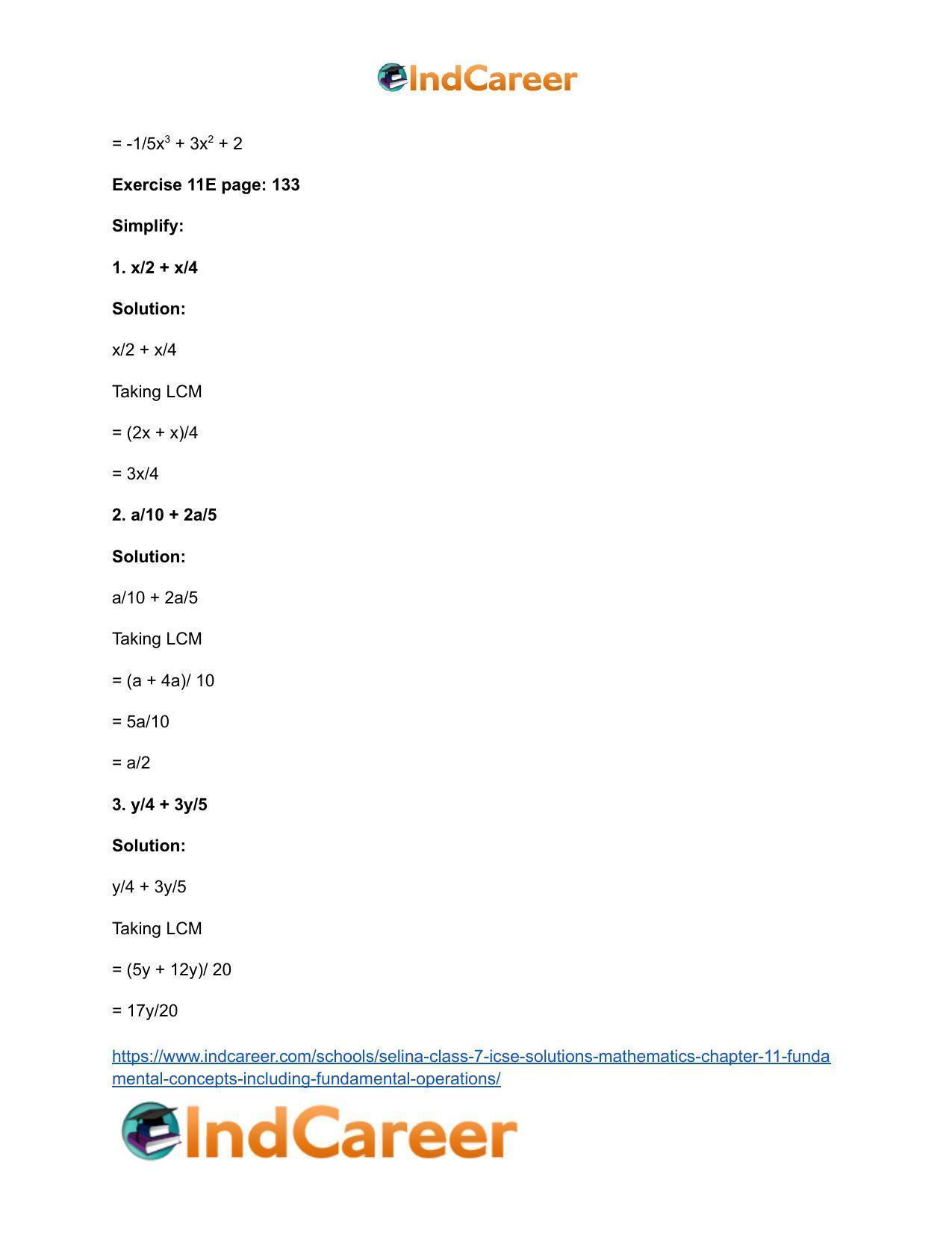 Selina Class 7 ICSE Solutions Mathematics : Chapter 11- Fundamental Concepts (Including Fundamental Operations) - Page 42