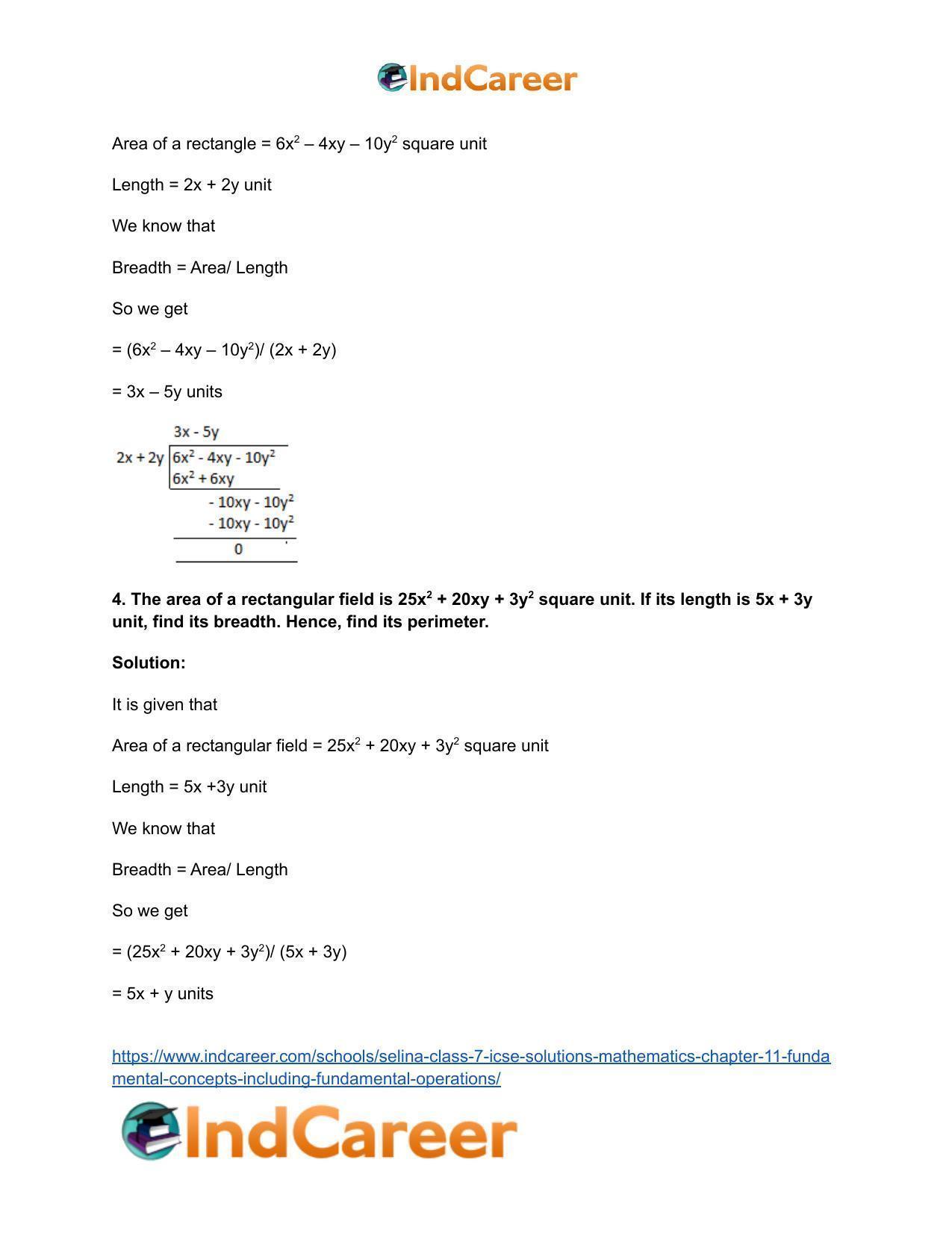 Selina Class 7 ICSE Solutions Mathematics : Chapter 11- Fundamental Concepts (Including Fundamental Operations) - Page 81