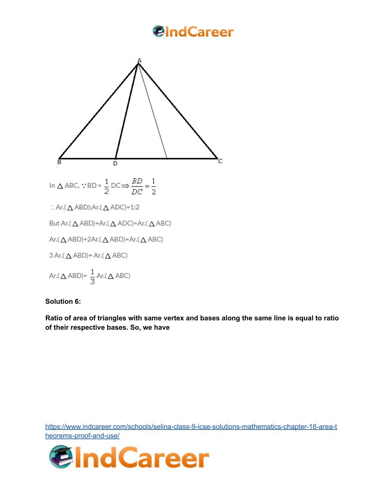 Selina Class 9 ICSE Solutions Mathematics : Chapter 16- Area Theorems [Proof and Use] - Page 23