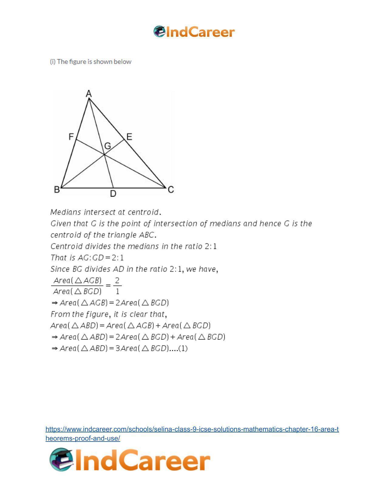 Selina Class 9 ICSE Solutions Mathematics : Chapter 16- Area Theorems [Proof and Use] - Page 34