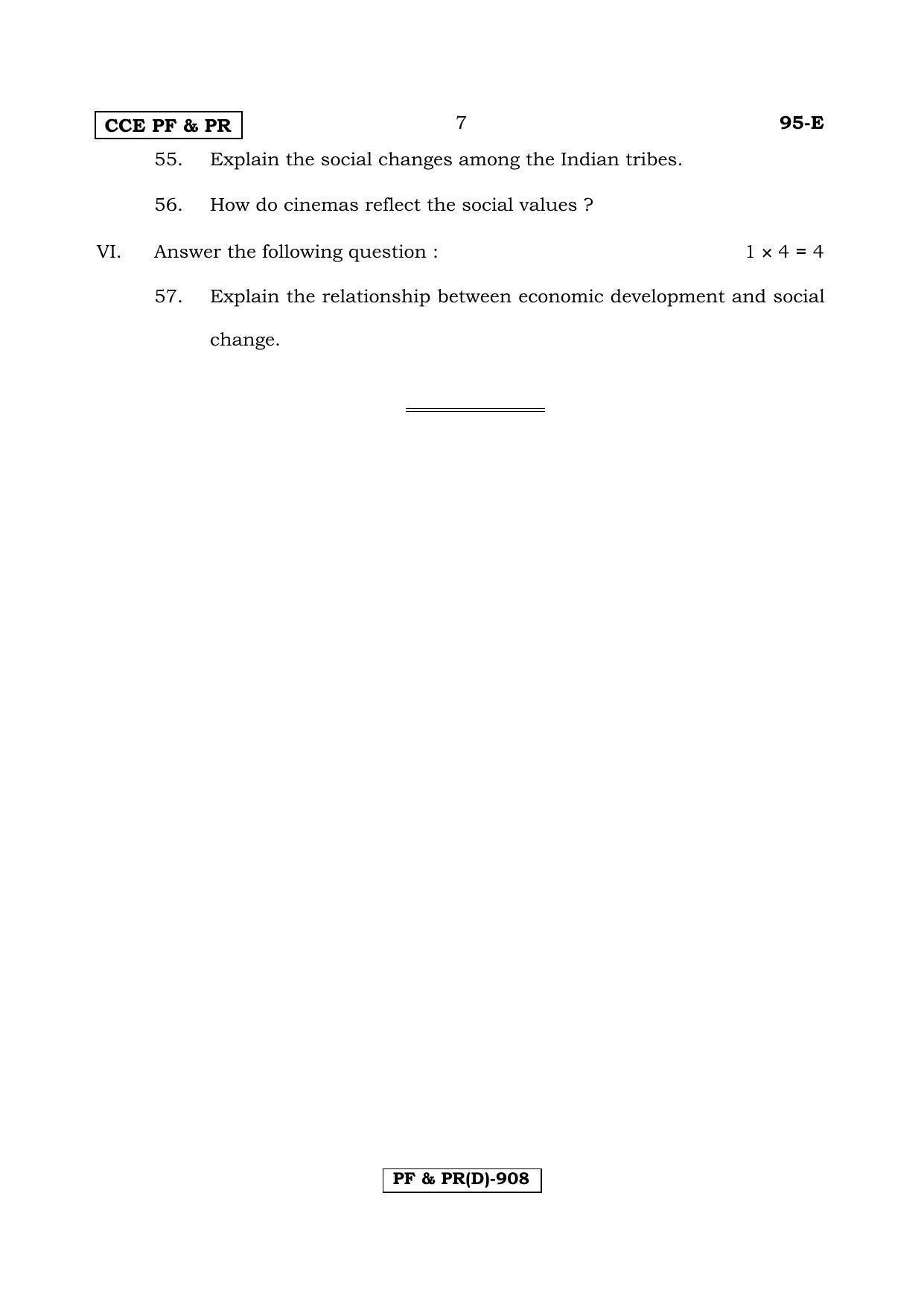 Karnataka SSLC SOCIOLOGY - ENGLISH (95E-D Version_8) March/April 2019 Question Paper - Page 7