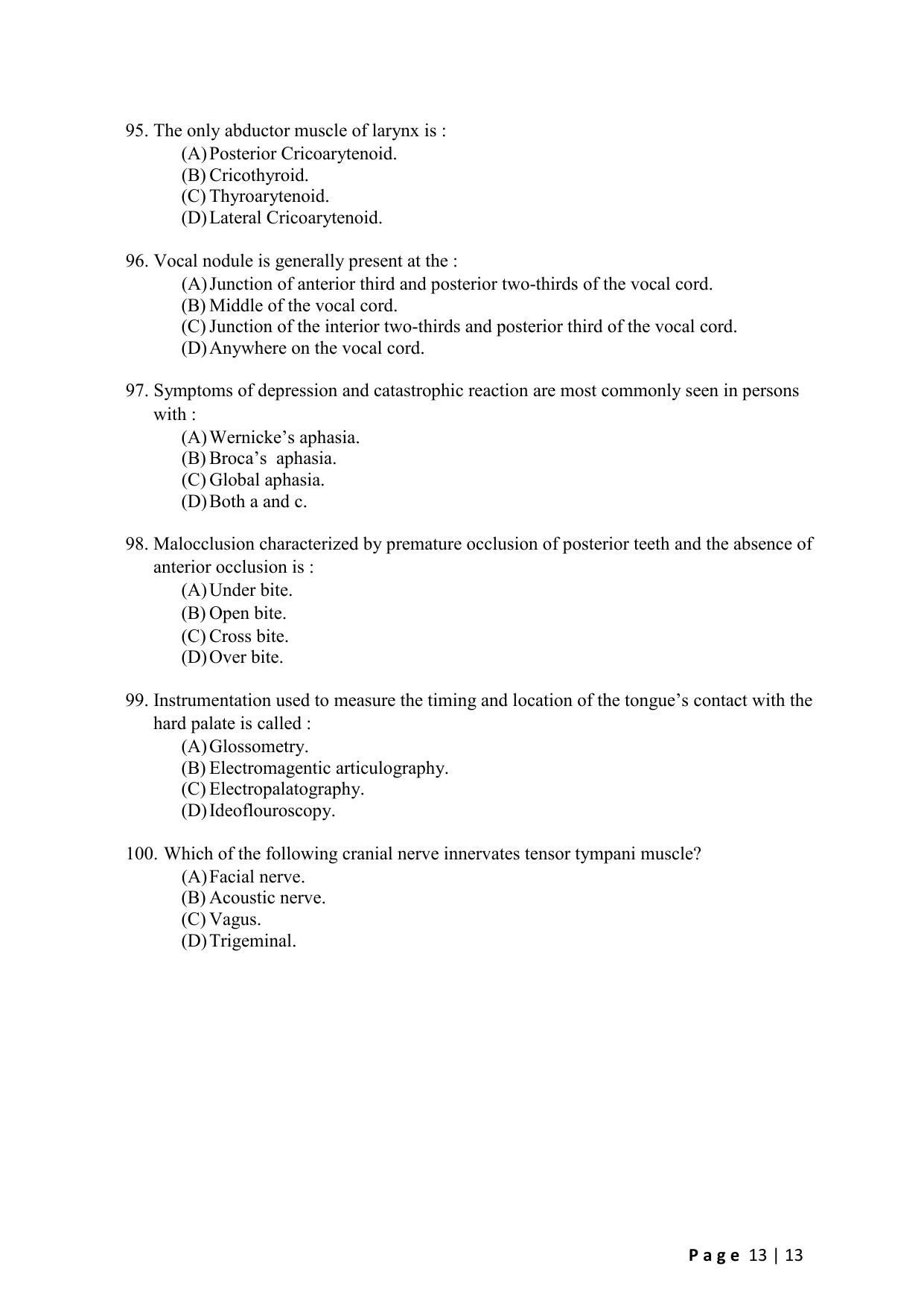 WB JEMAS (PG) MSLP 2024 Question Paper - Page 15