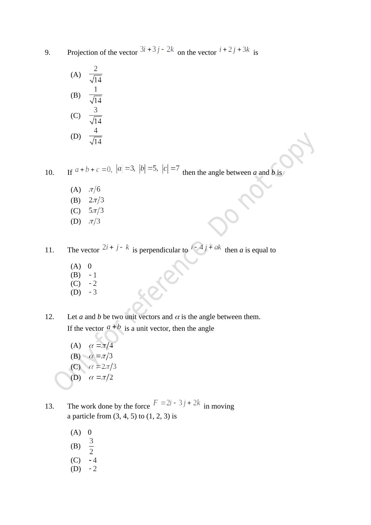 CUSAT CAT 2021 Mathematics PG Question Paper - Page 3