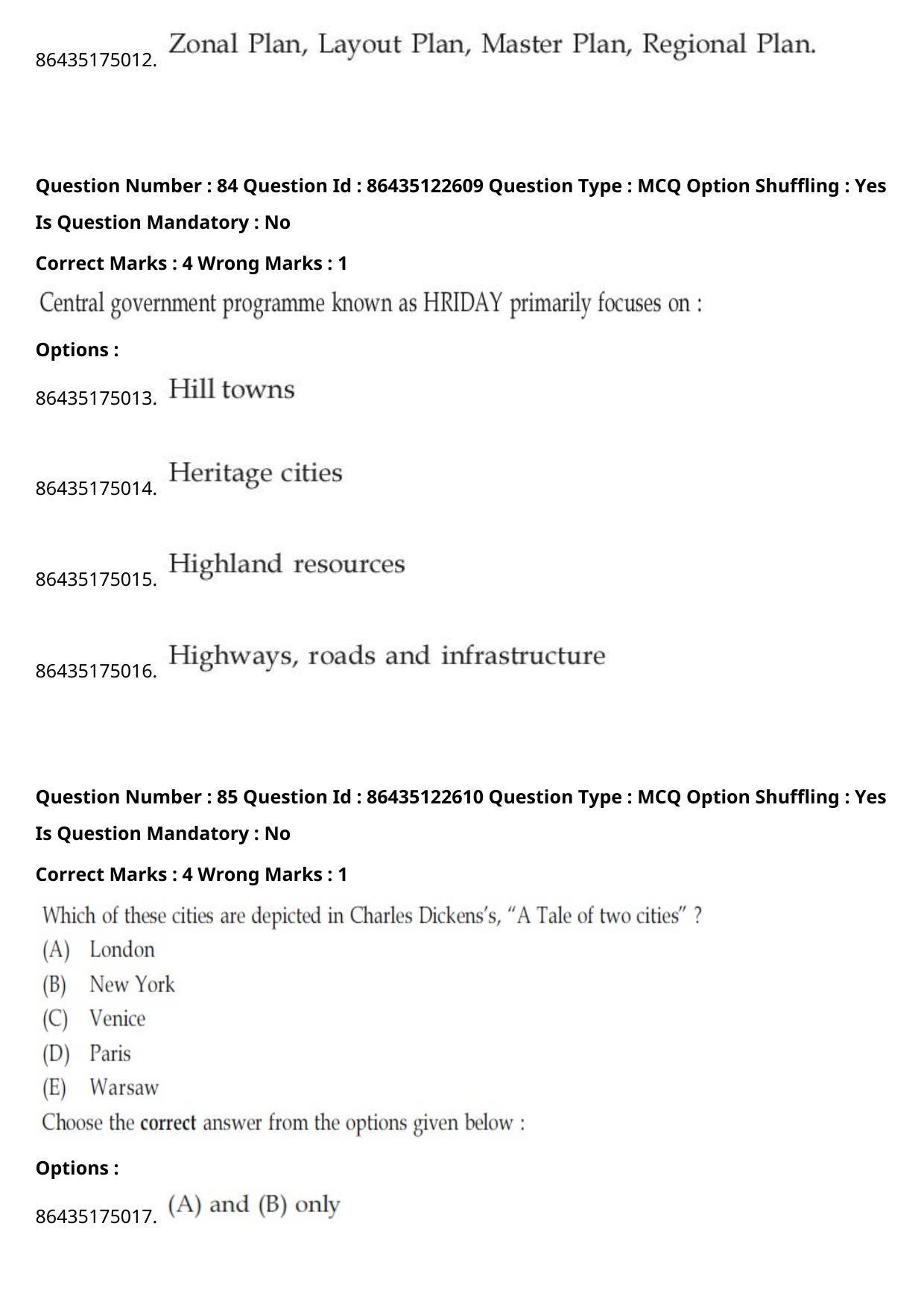 JEE Mains 2021: B Planning English (Shift 2) 02-09-2021 Question Paper - Page 66