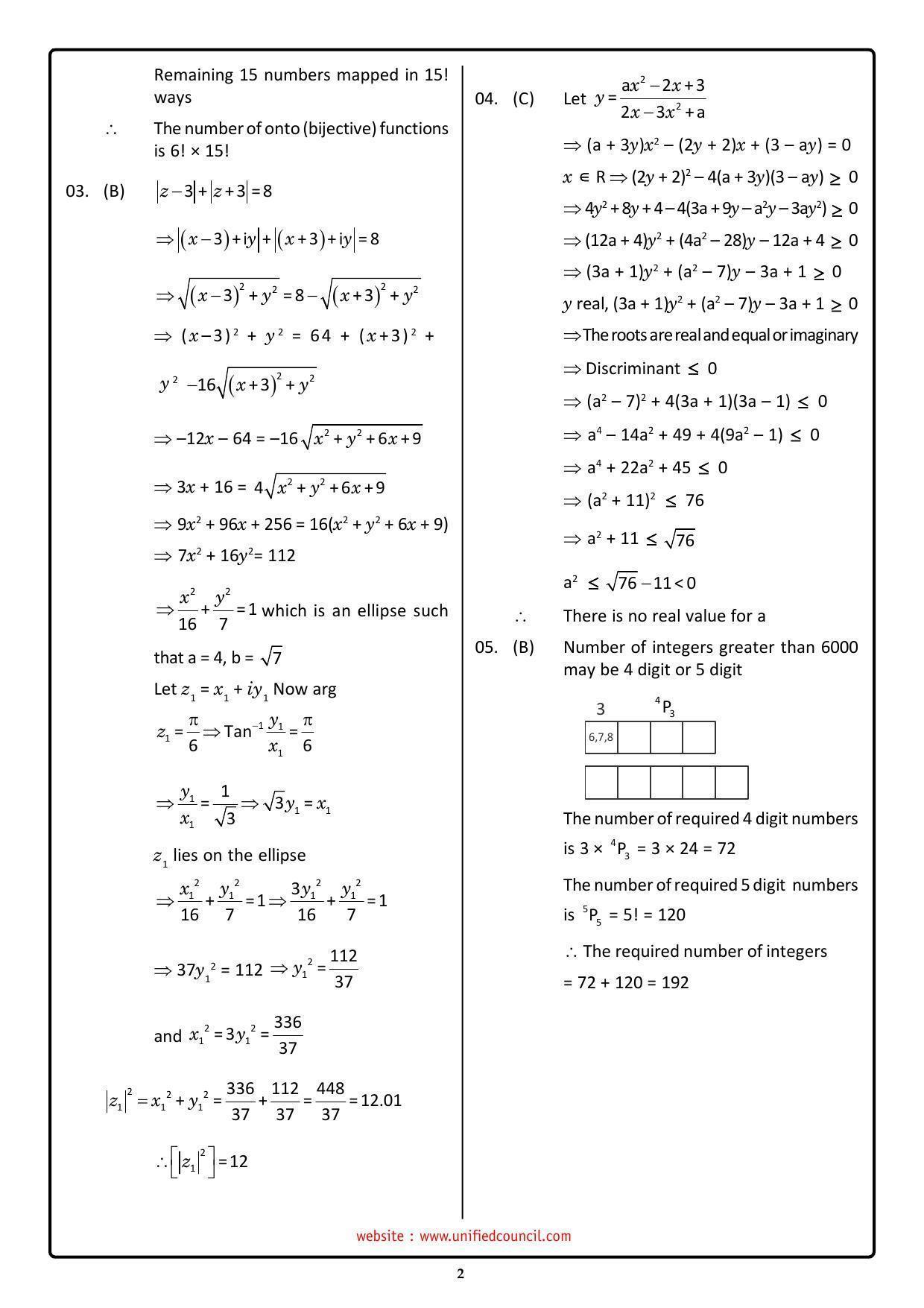 NSTSE 2023 Class 11 PCM Answer Key (Paper Code 489) - Page 2
