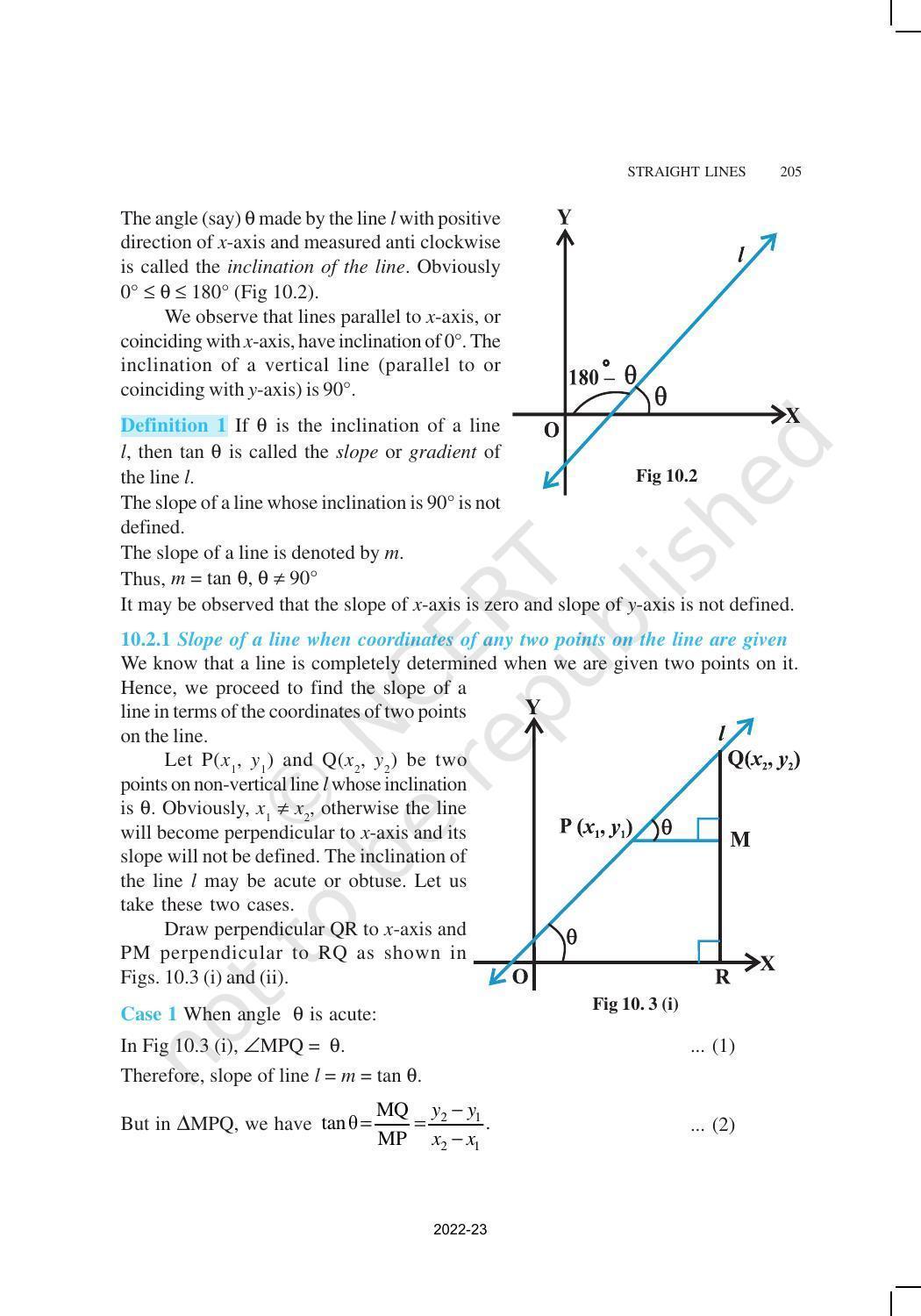 NCERT Book for Class 11 Maths Chapter 10 Straight Lines - Page 3