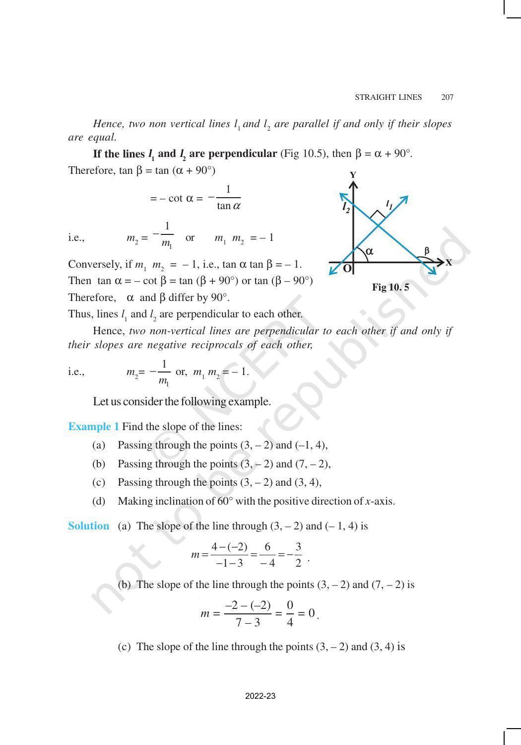 NCERT Book for Class 11 Maths Chapter 10 Straight Lines - Page 5