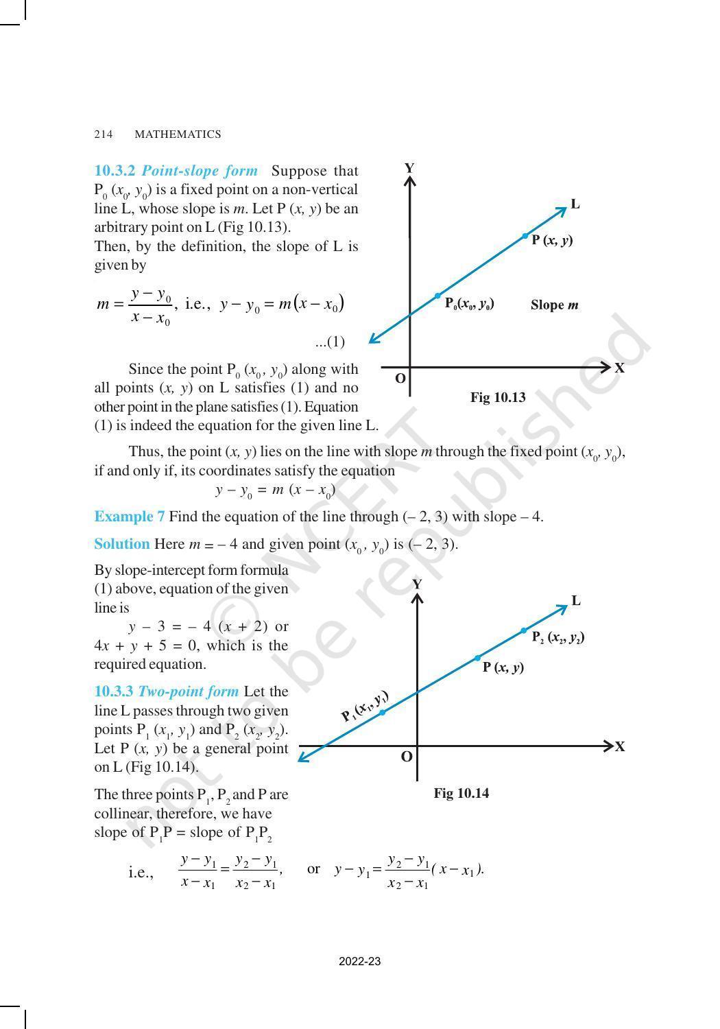 NCERT Book for Class 11 Maths Chapter 10 Straight Lines - Page 12