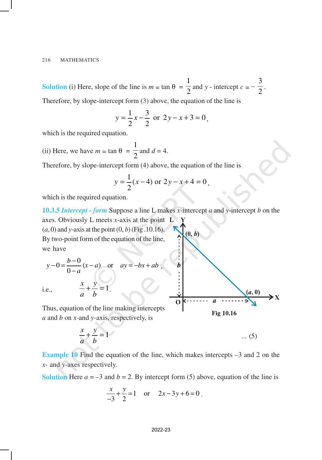 NCERT Book for Class 11 Maths Chapter 10 Straight Lines - Page 14