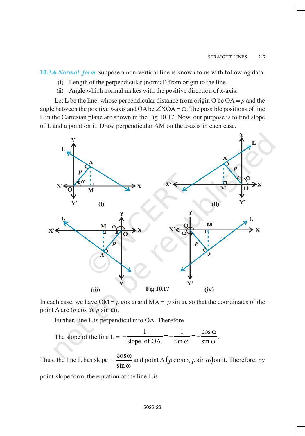 NCERT Book for Class 11 Maths Chapter 10 Straight Lines - Page 15