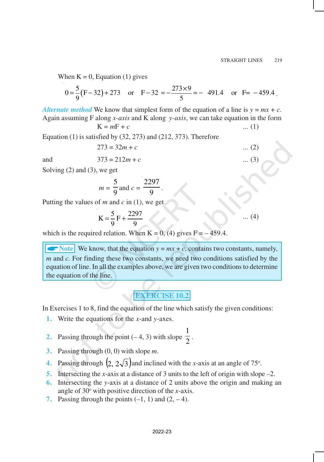 NCERT Book for Class 11 Maths Chapter 10 Straight Lines - Page 17
