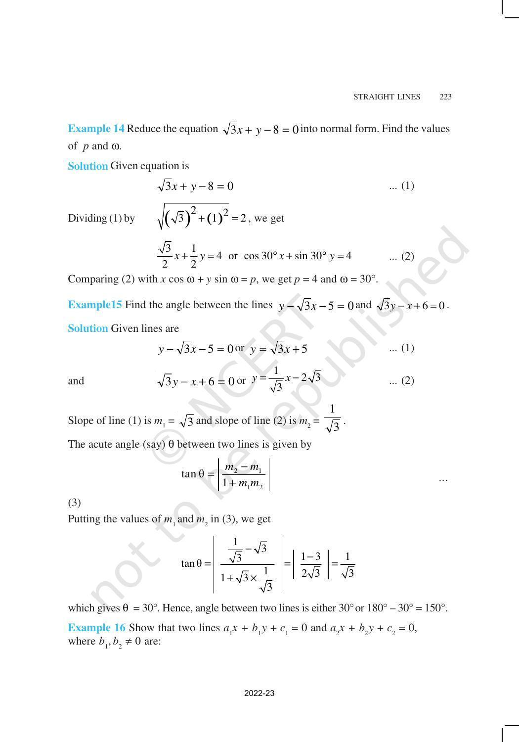 NCERT Book for Class 11 Maths Chapter 10 Straight Lines - Page 21