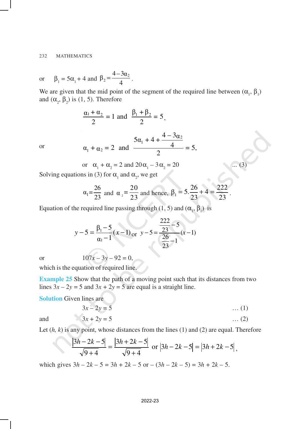 NCERT Book for Class 11 Maths Chapter 10 Straight Lines - Page 30
