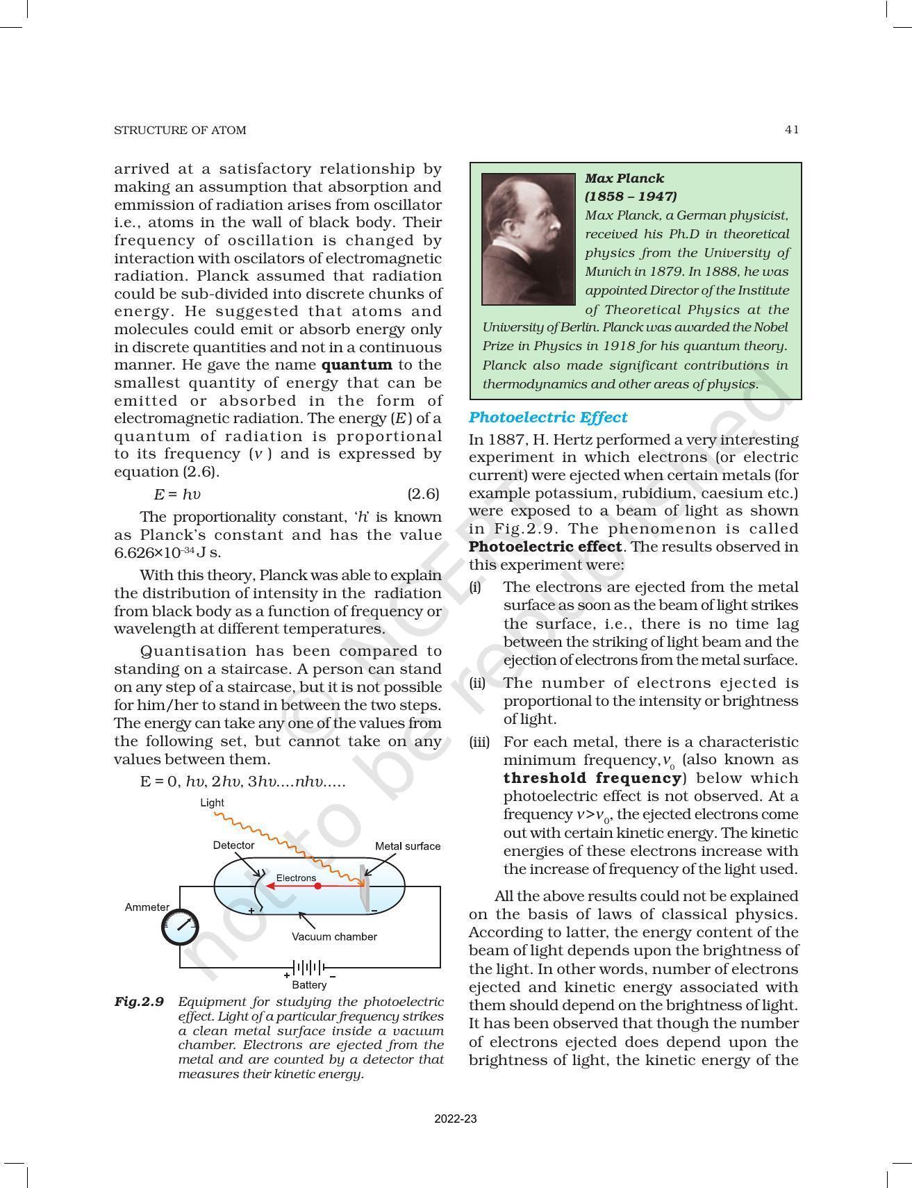 NCERT Book for Class 11 Chemistry Chapter 2 Structure of Atom - Page 13