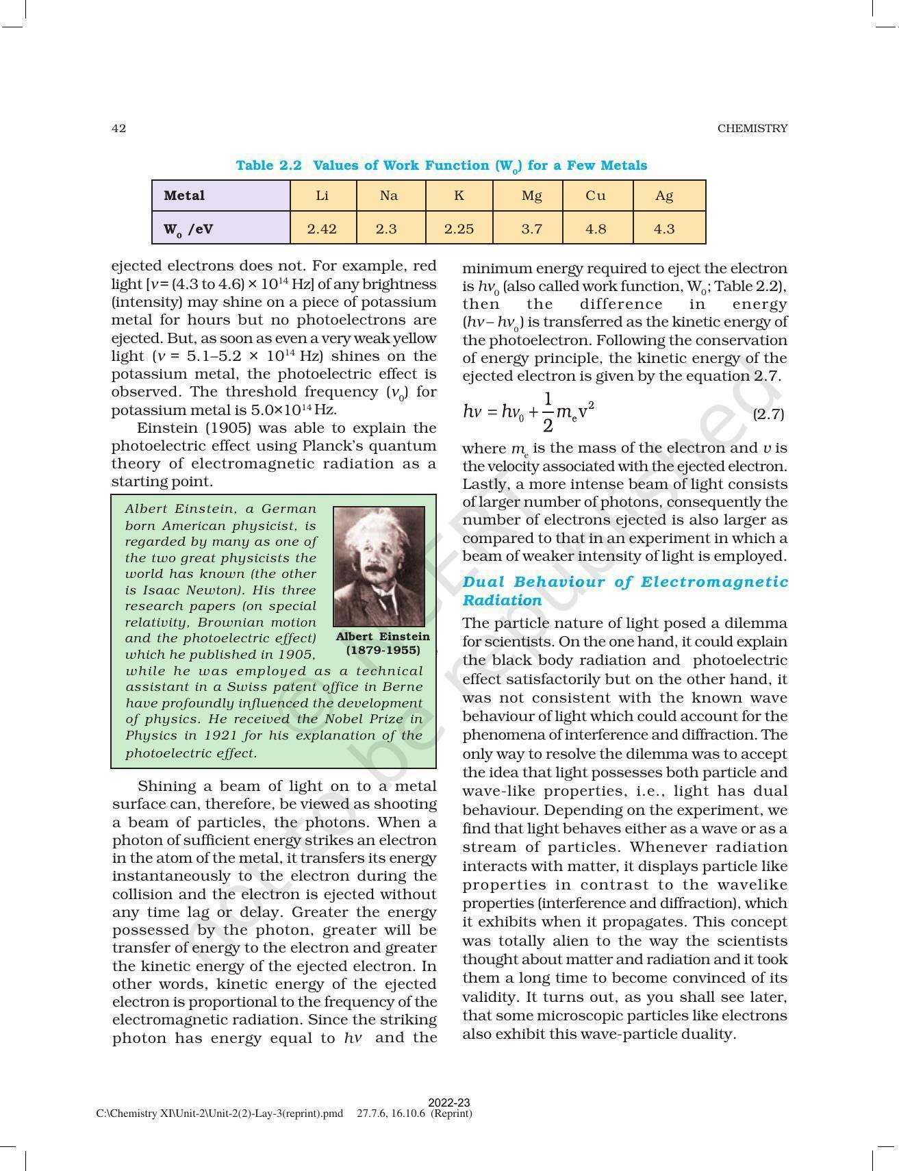 NCERT Book for Class 11 Chemistry Chapter 2 Structure of Atom - Page 14
