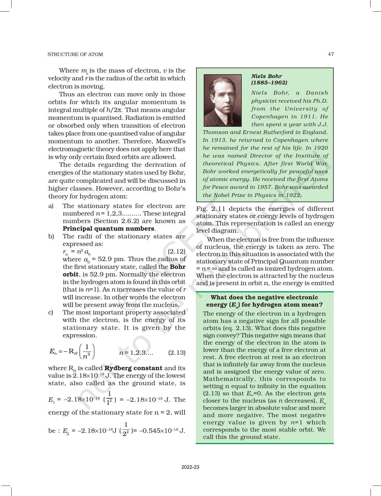 NCERT Book for Class 11 Chemistry Chapter 2 Structure of Atom - Page 19