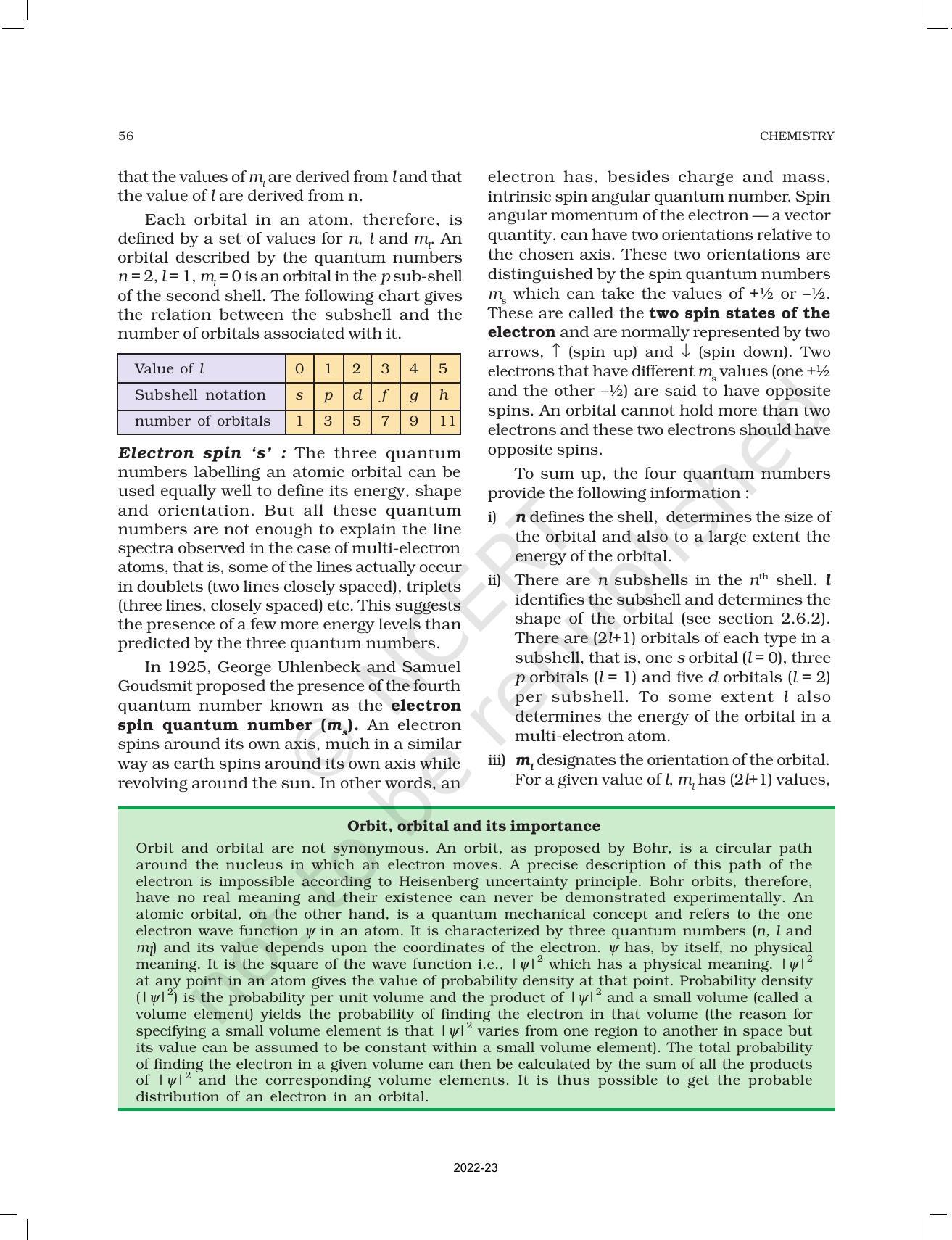 NCERT Book for Class 11 Chemistry Chapter 2 Structure of Atom - Page 28