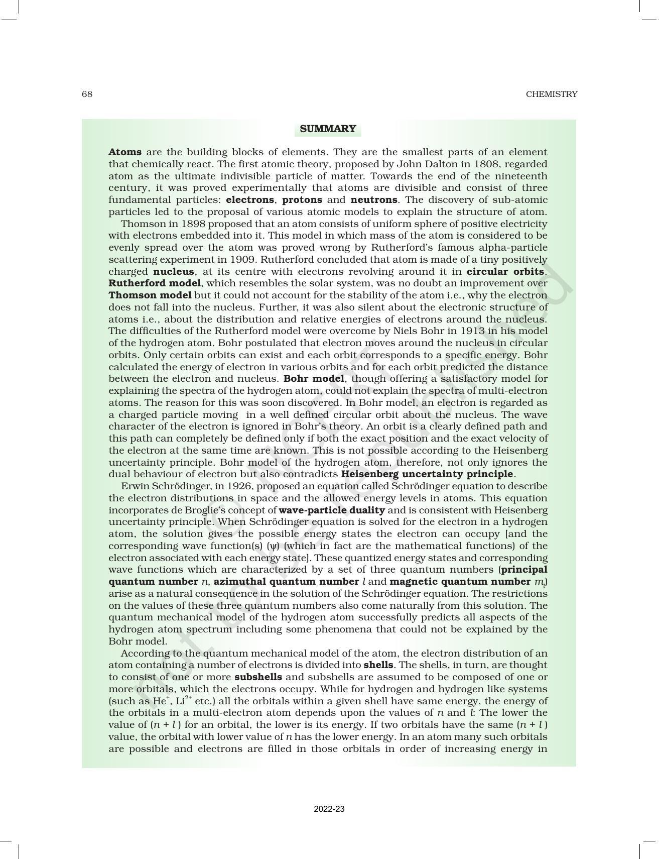 NCERT Book for Class 11 Chemistry Chapter 2 Structure of Atom - Page 40