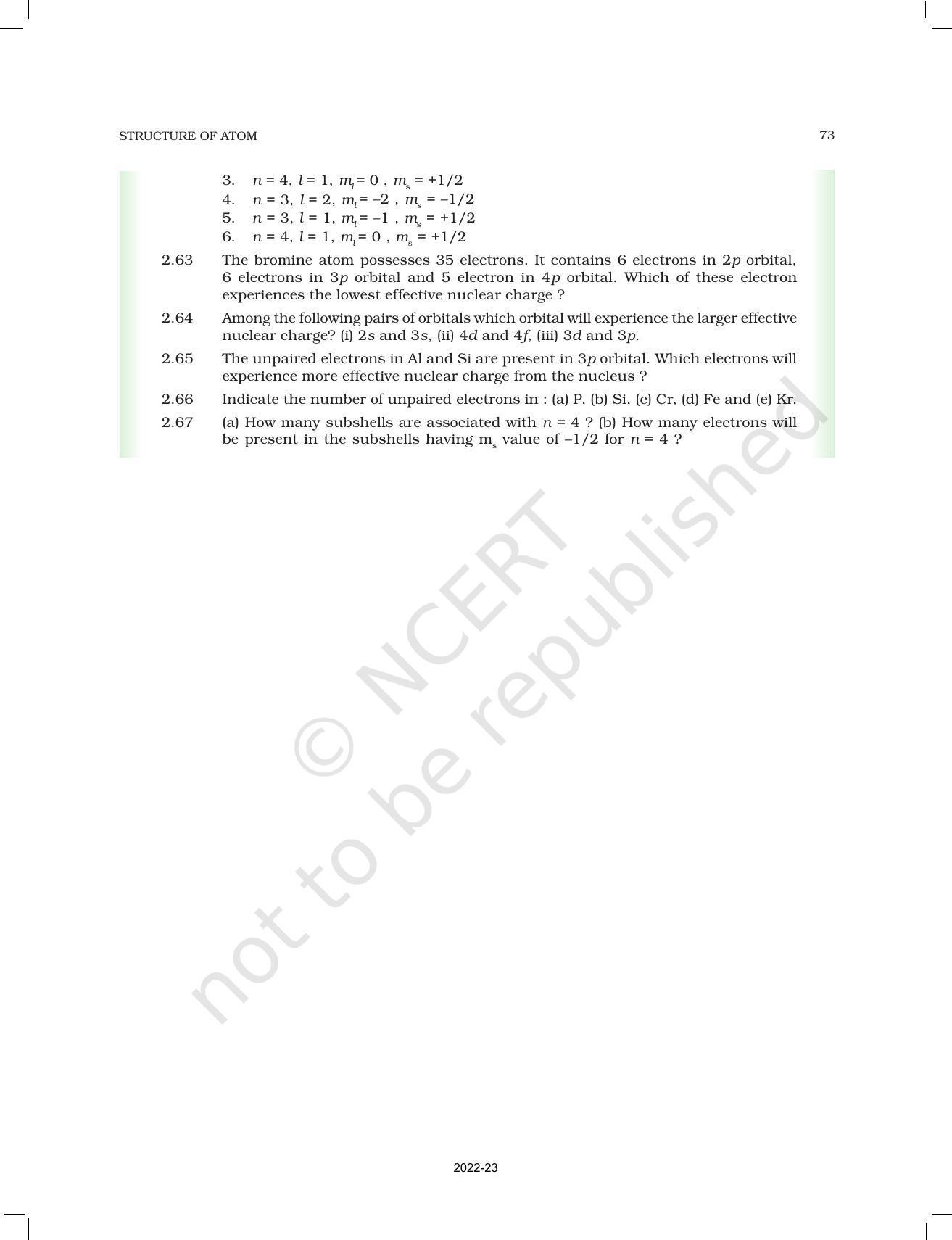 NCERT Book for Class 11 Chemistry Chapter 2 Structure of Atom - Page 45