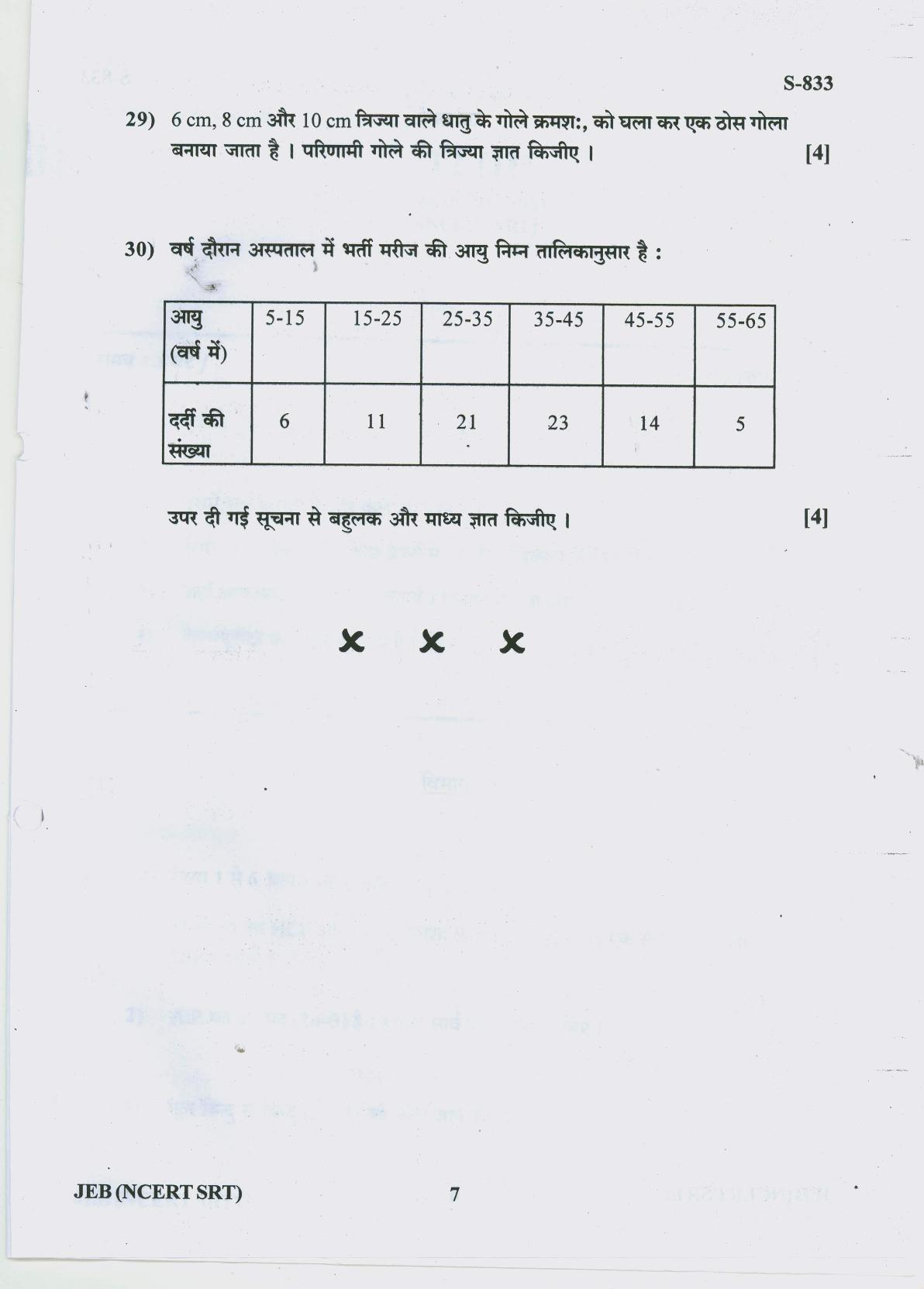 Gujarat Board Class 10th 12 HINDI NCERT SRT 2019 Question Paper - Page 7