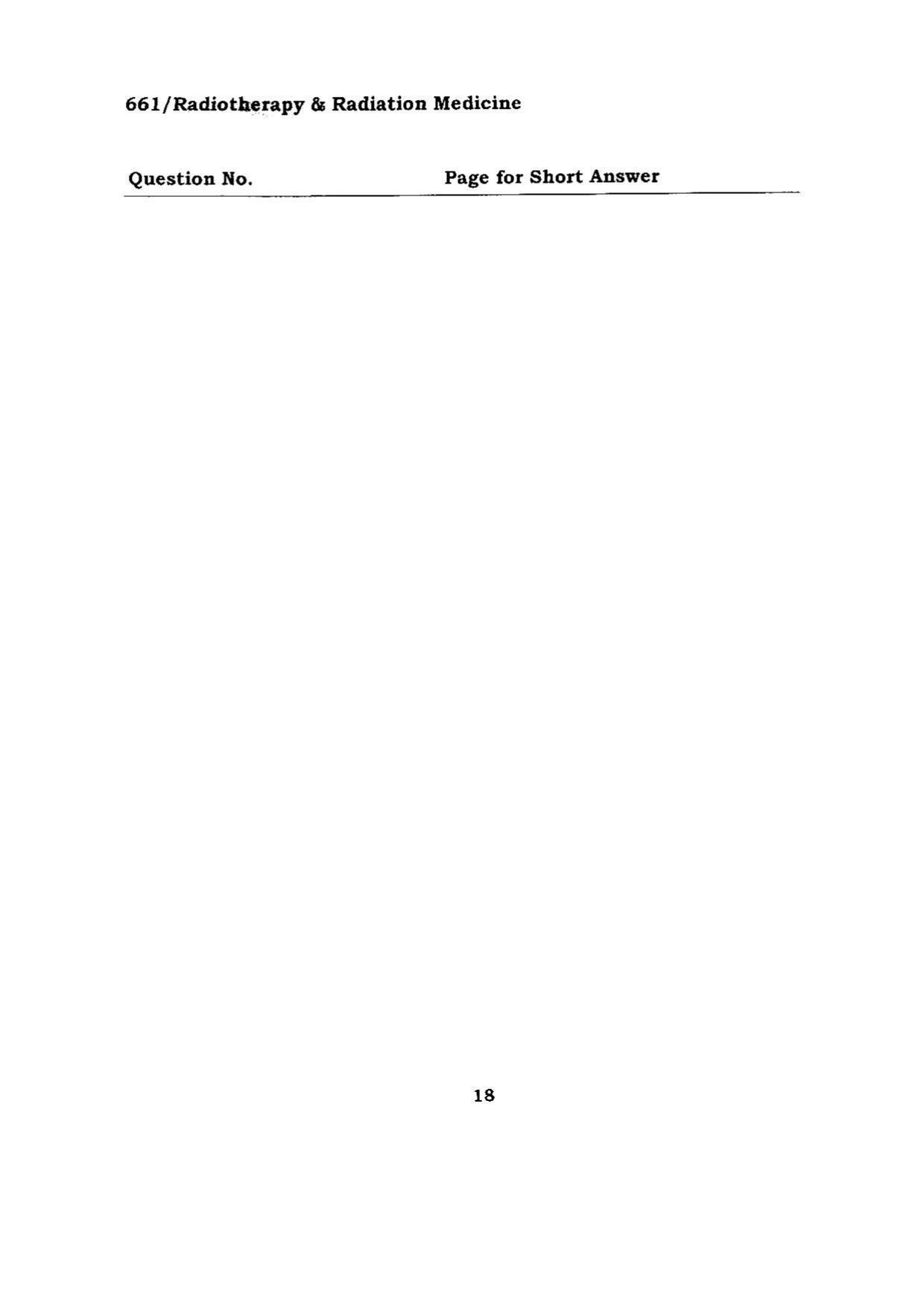 BHU RET RADIOTHERAPY& RADIATION MEDICINE 2015 Question Paper - Page 18