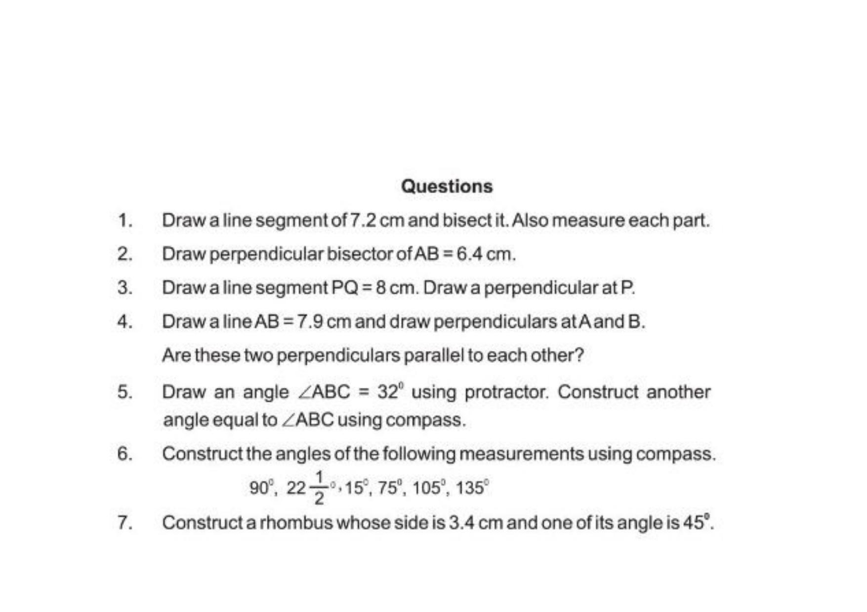 Class 9 Notes, Question & Practice Paper - Mathematics (Topic 11 : Construction) - Page 4