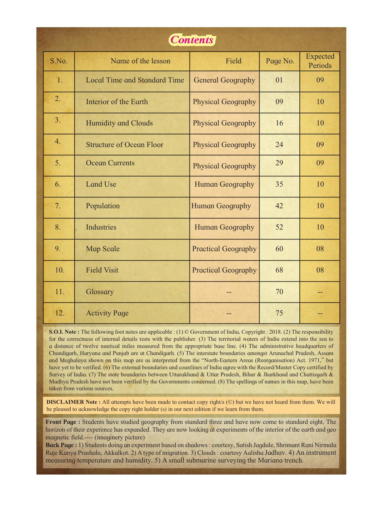 Maharashtra Board Class 8 Geography Textbook - Page 10