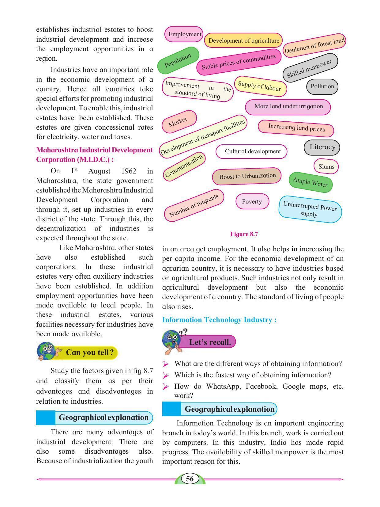 Maharashtra Board Class 8 Geography Textbook - Page 66