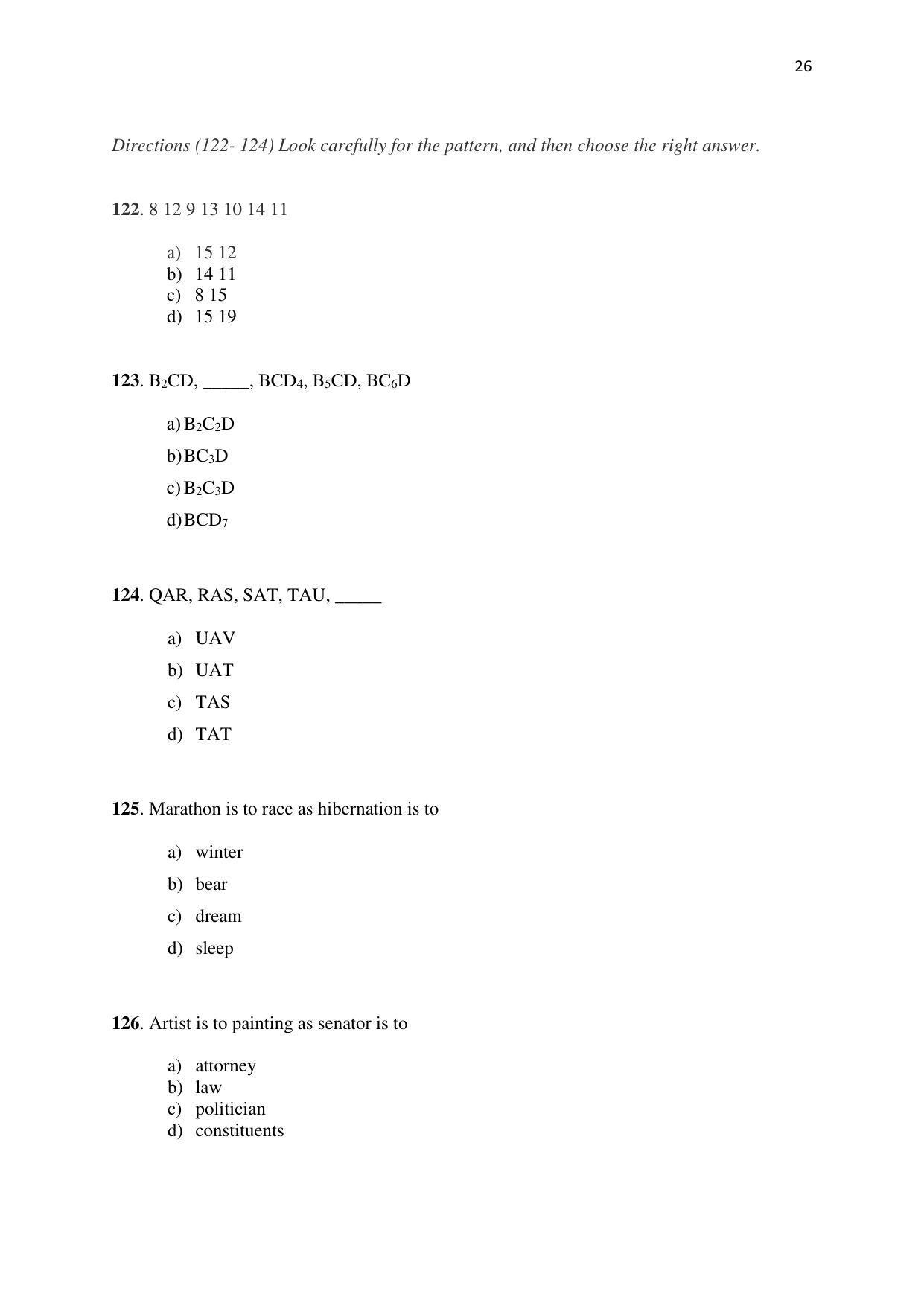 KMAT Question Papers - November 2016 - Page 26