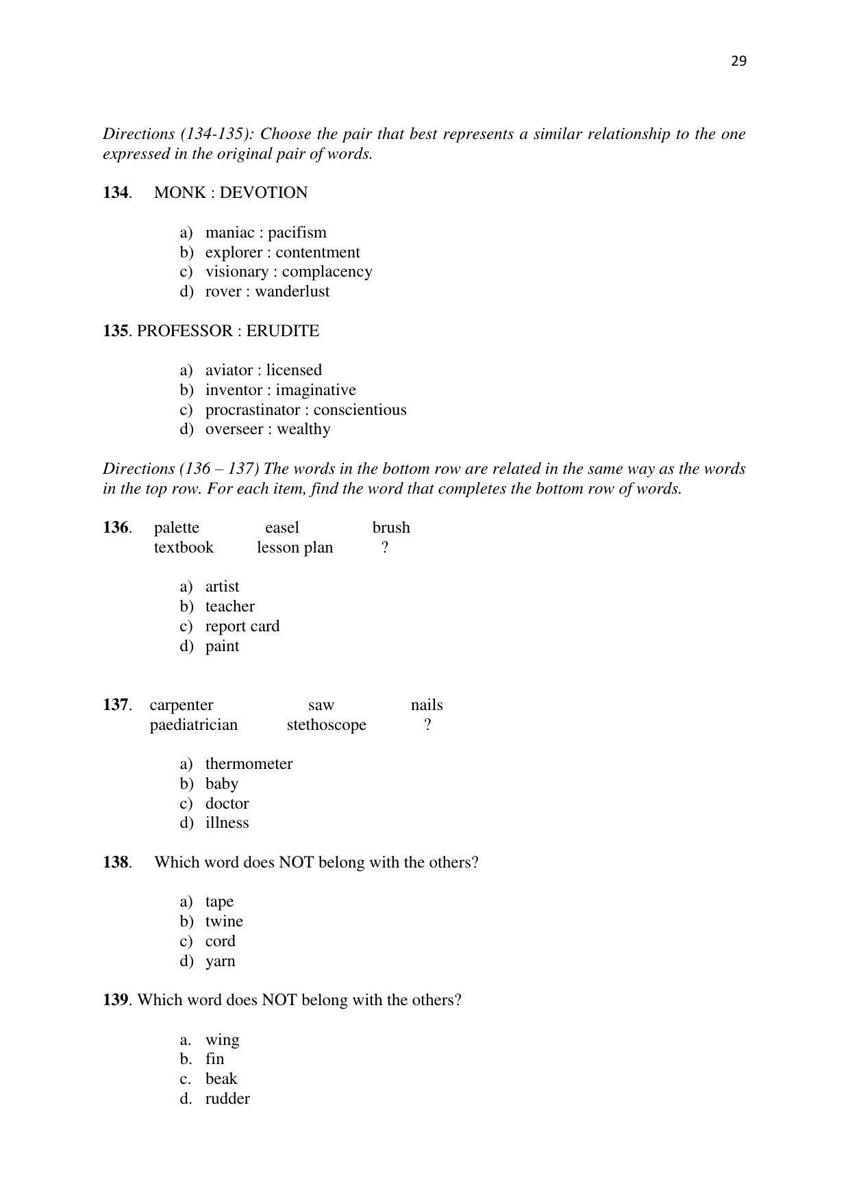 KMAT Question Papers - November 2016 - Page 29