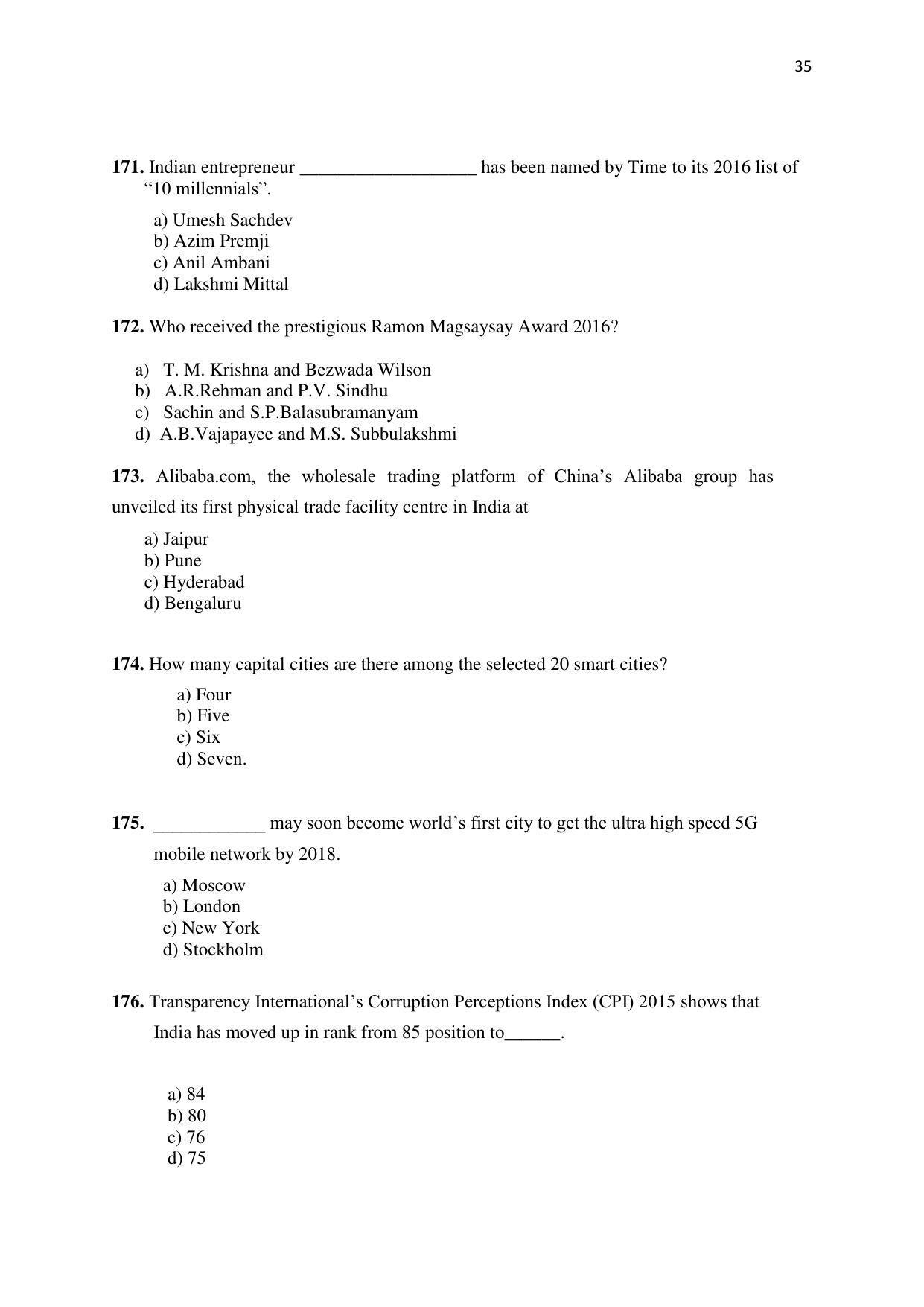 KMAT Question Papers - November 2016 - Page 35