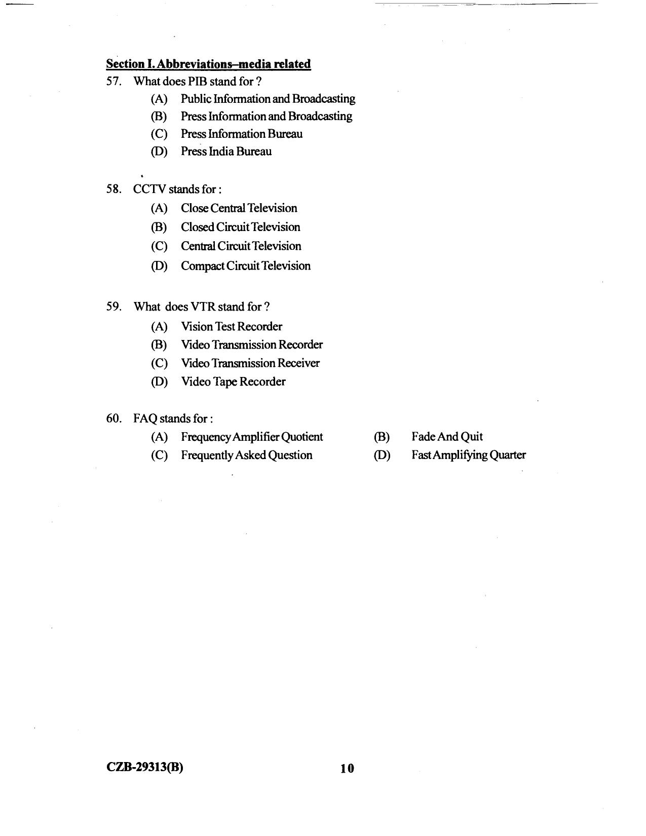 KUET 2023 M.A. Mass Communication & Journalism Question Paper - Page 96