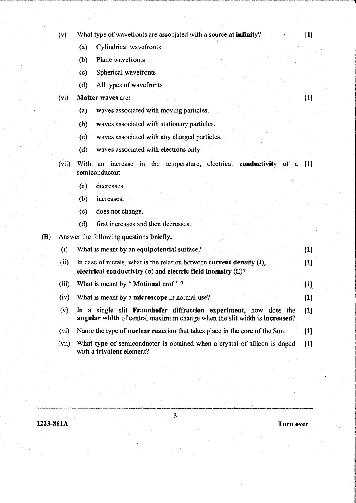 ISC Class 12 Physics 2023 Question Paper - Page 3