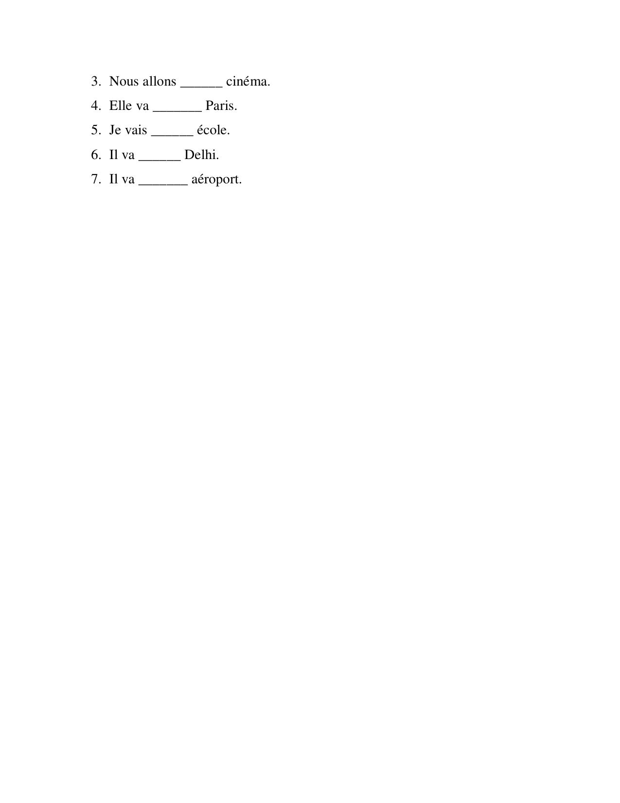 CBSE Worksheets for Class 8 French Assignment 7 - Page 2