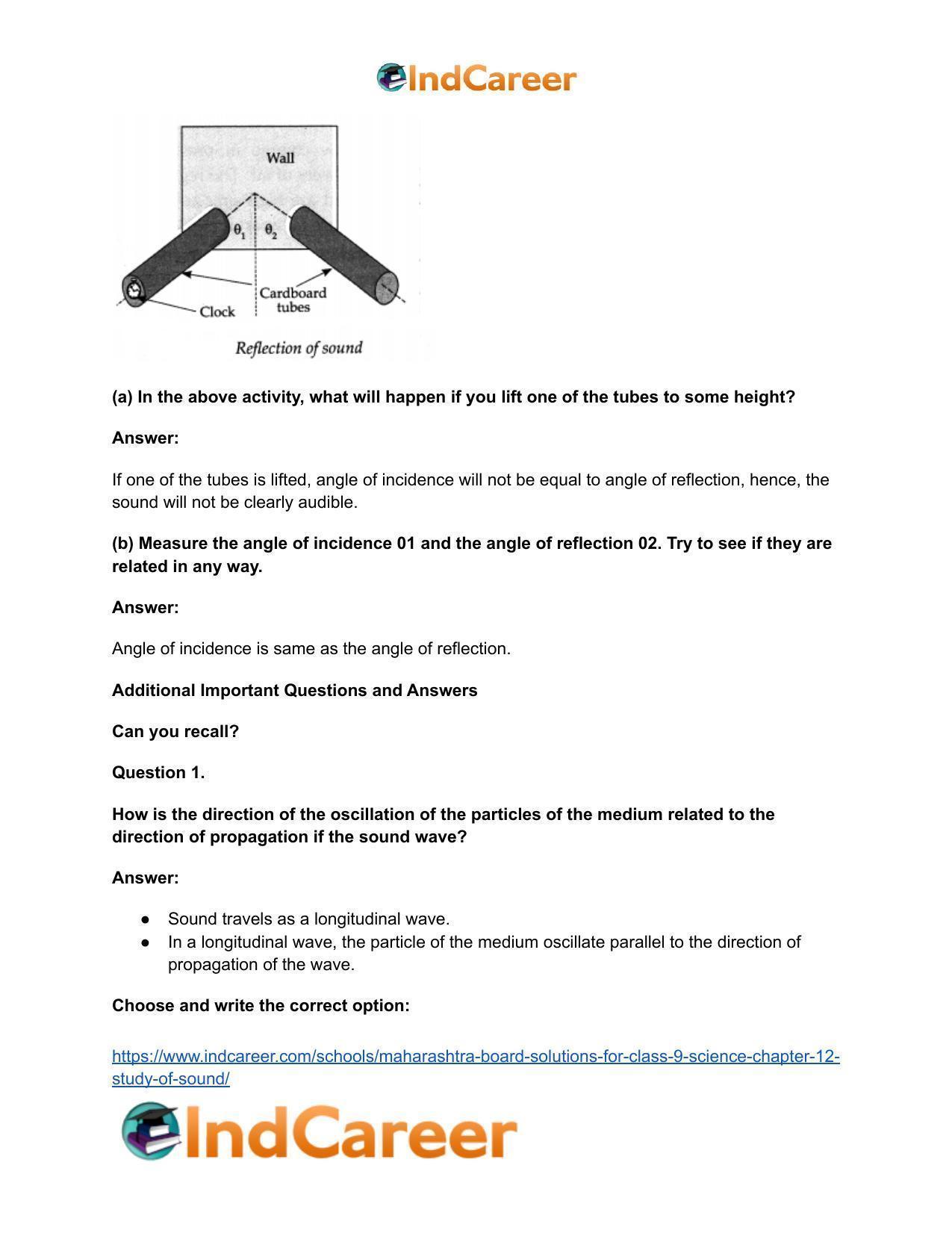 Maharashtra Board Solutions for Class 9- Science: Chapter 12- Study of Sound - Page 14