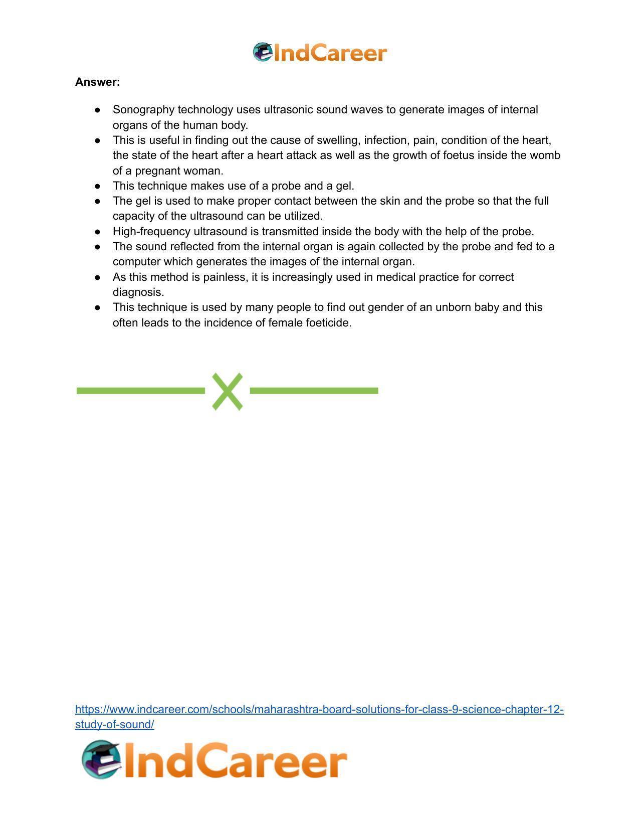 Maharashtra Board Solutions for Class 9- Science: Chapter 12- Study of Sound - Page 40