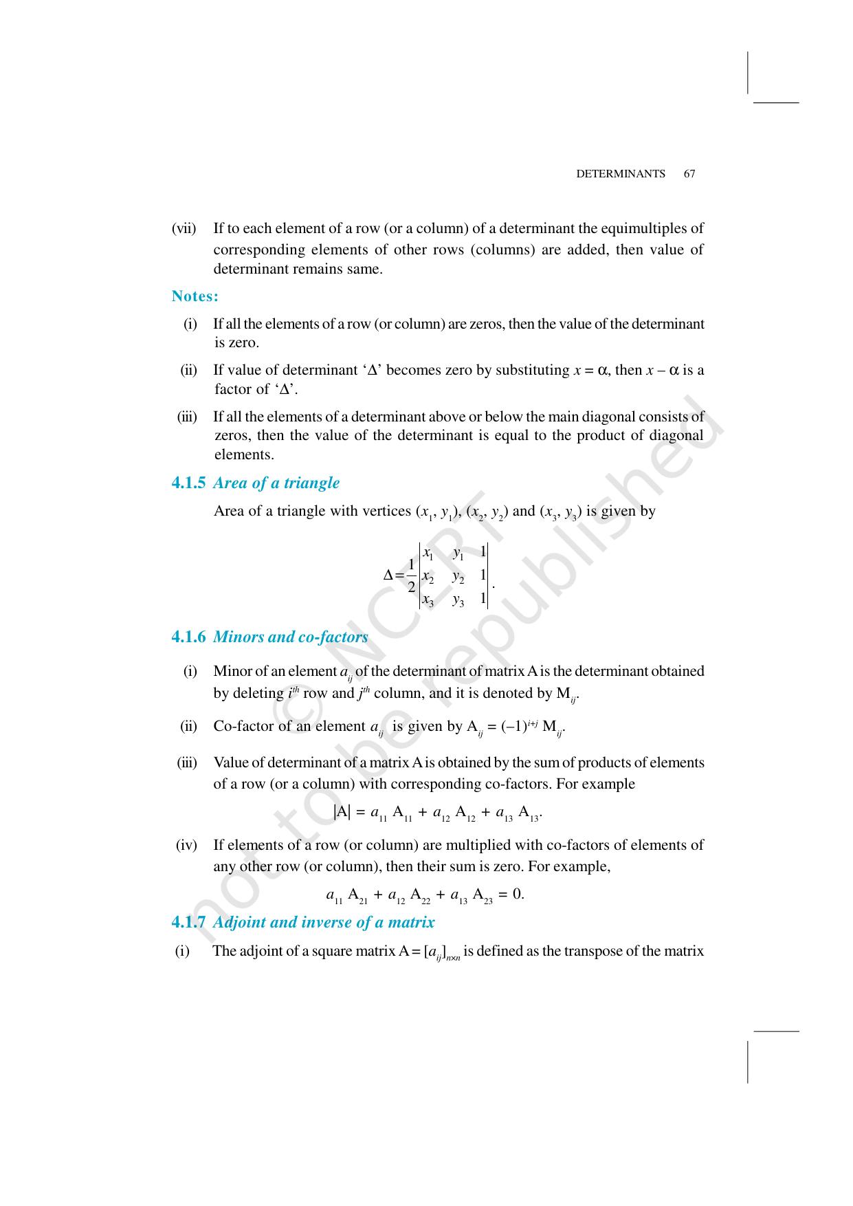 NCERT Exemplar Class 12: Mathematics Unit 4 (Determinants) - Page 3