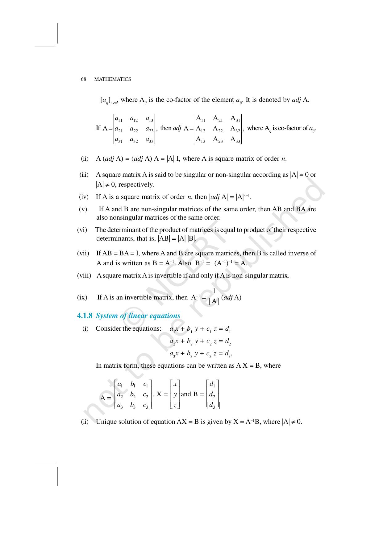 NCERT Exemplar Class 12: Mathematics Unit 4 (Determinants) - Page 4